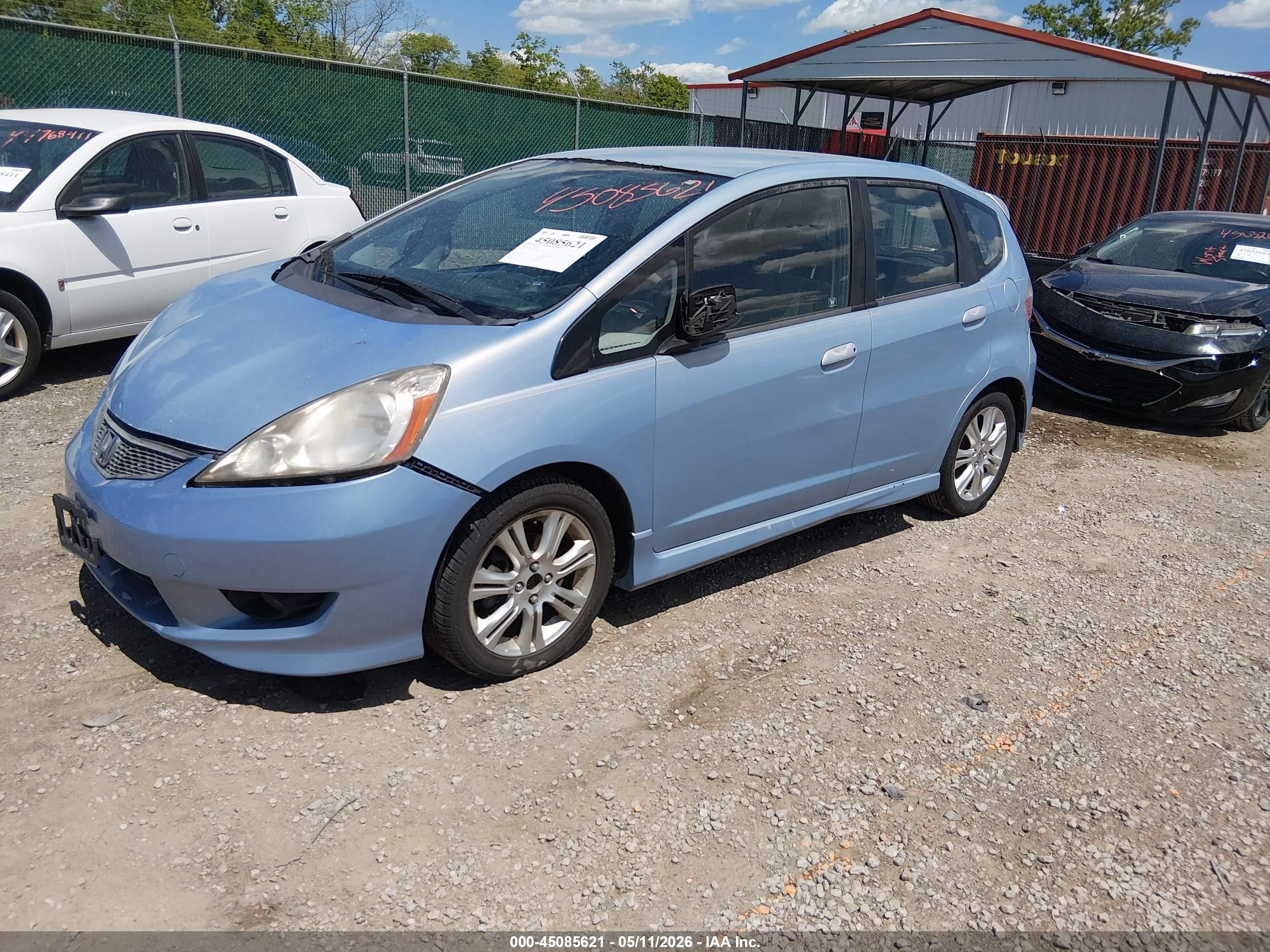 2010 Honda Fit Sport Blue vin: JHMGE8H40AC014646