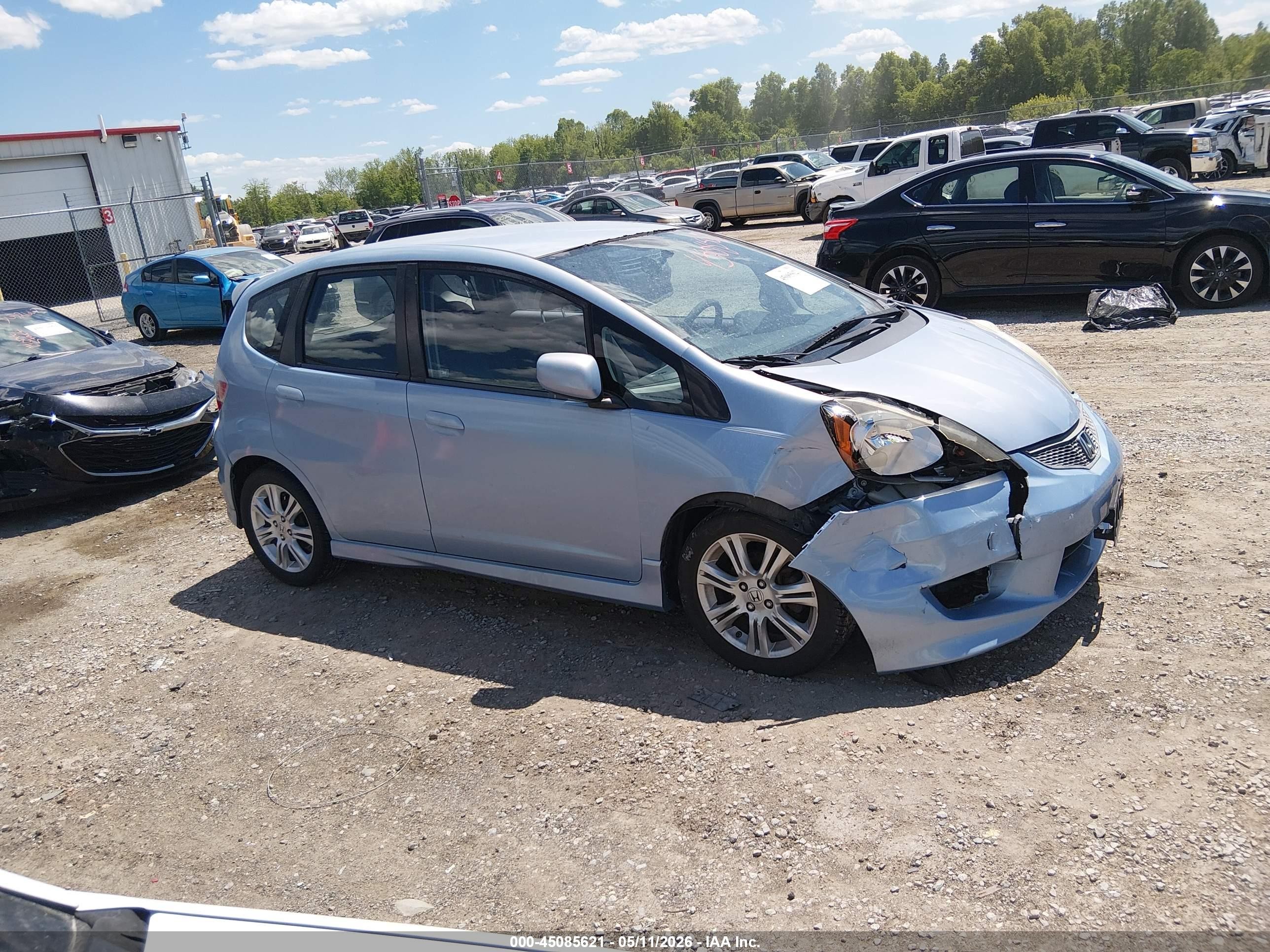 2010 Honda Fit Sport Blue vin: JHMGE8H40AC014646
