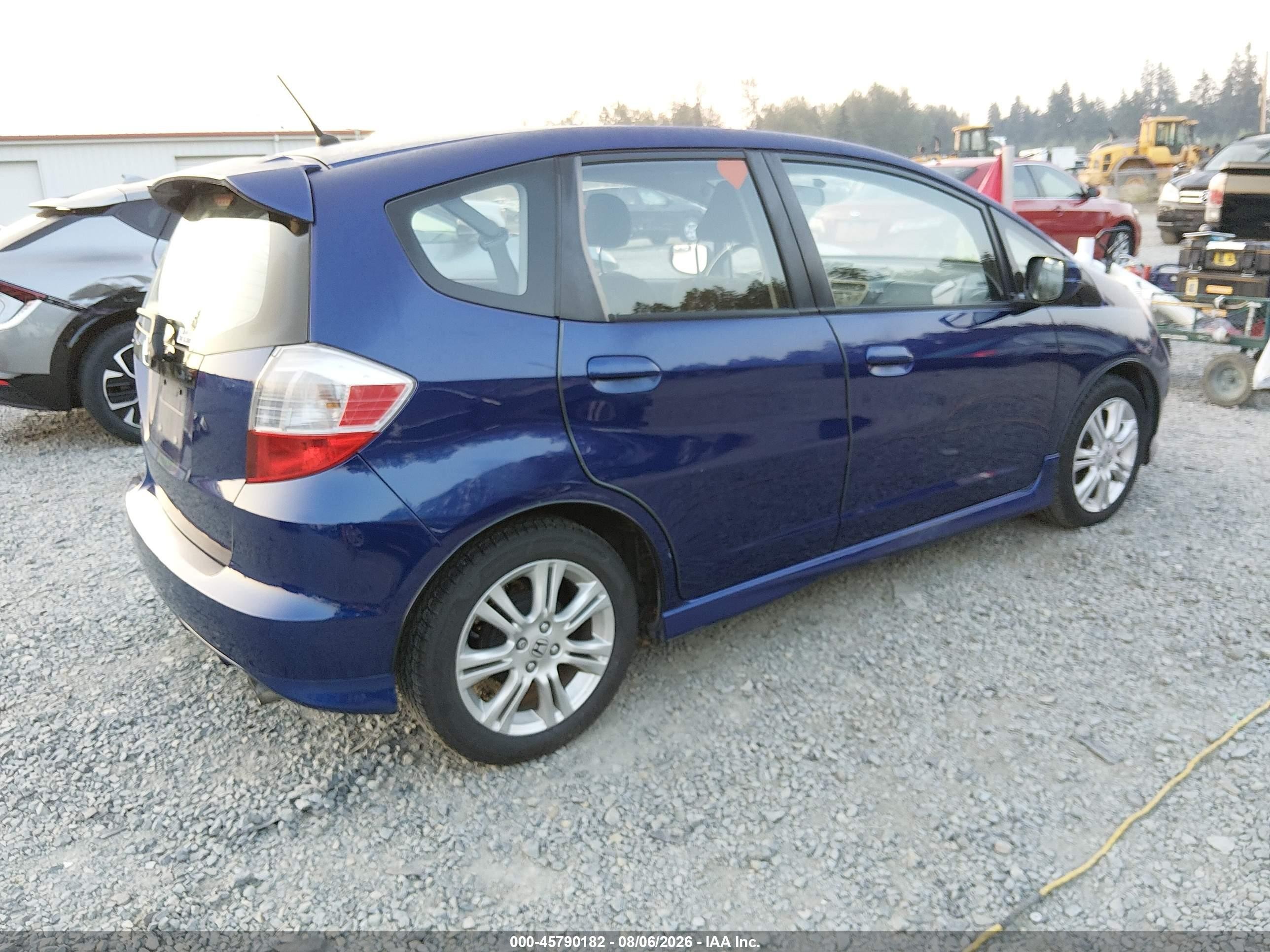 2010 Honda Fit Sport Синий vin: JHMGE8H40AC022441