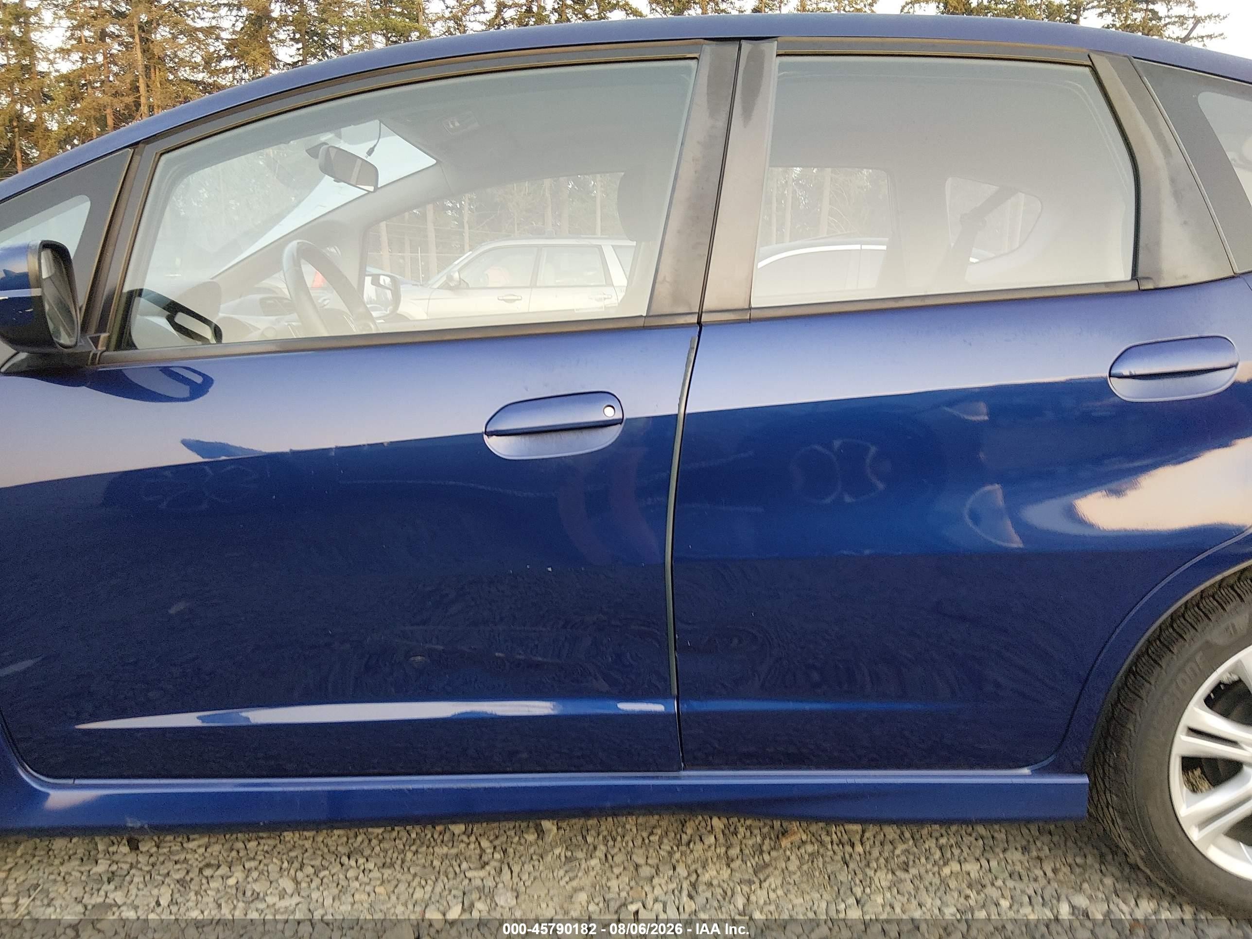 2010 Honda Fit Sport Синий vin: JHMGE8H40AC022441