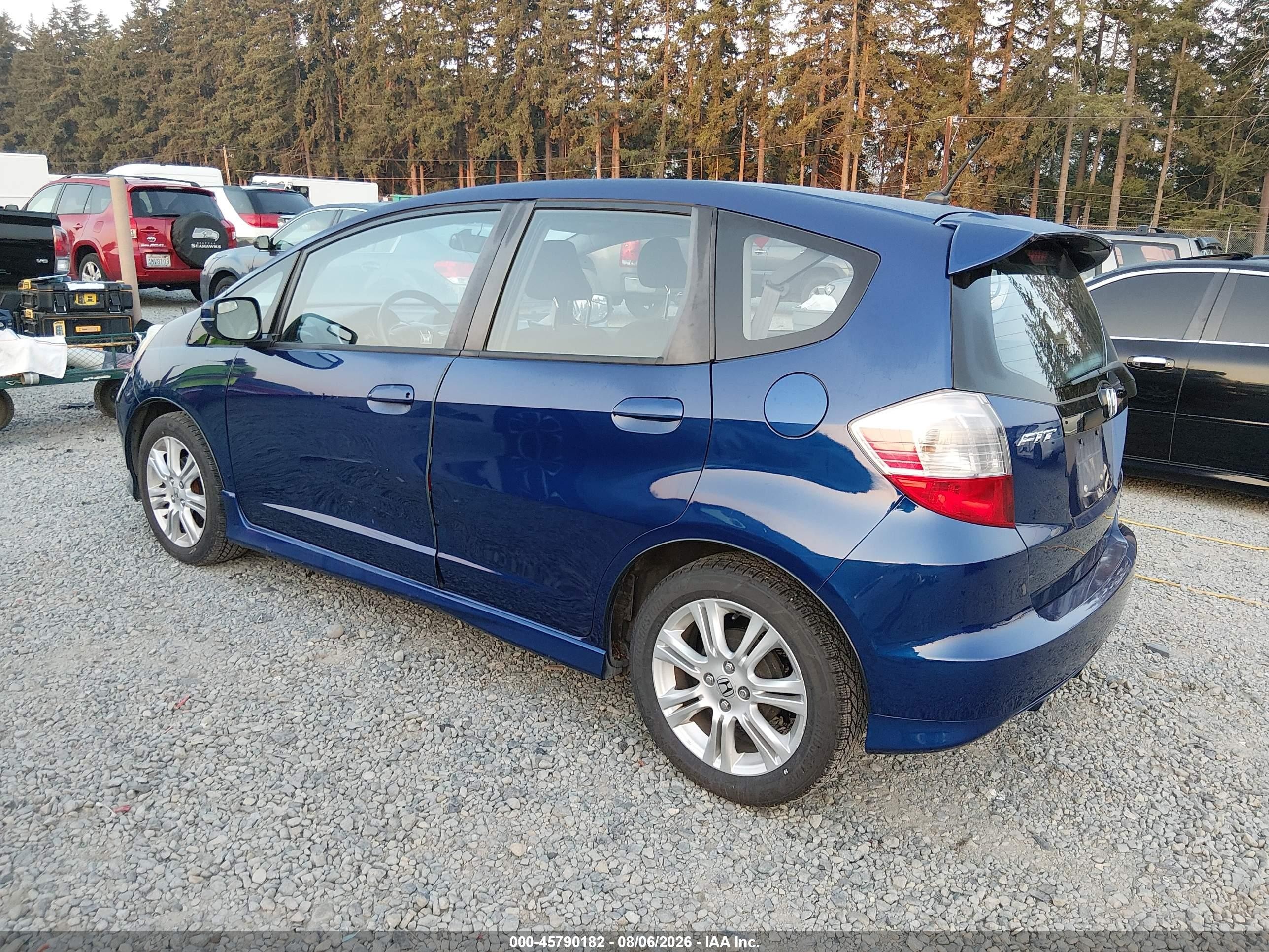 2010 Honda Fit Sport Синий vin: JHMGE8H40AC022441