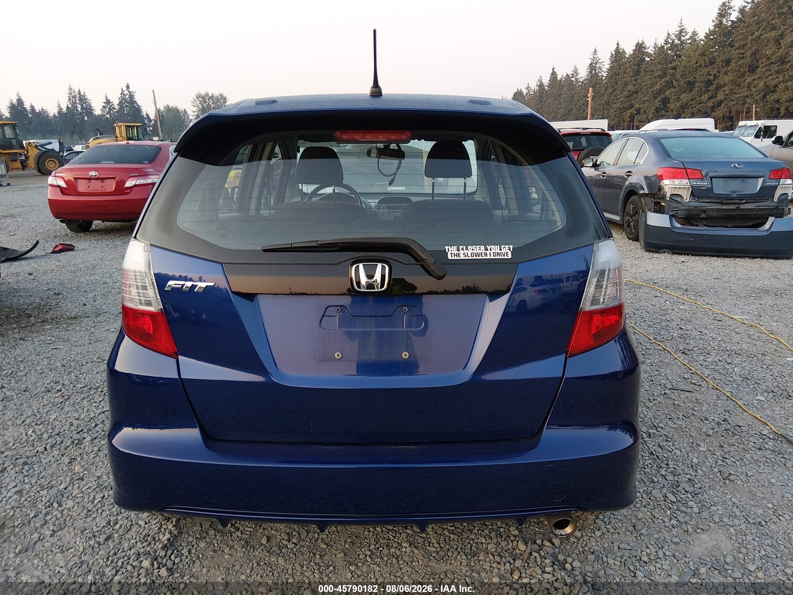2010 Honda Fit Sport Синий vin: JHMGE8H40AC022441
