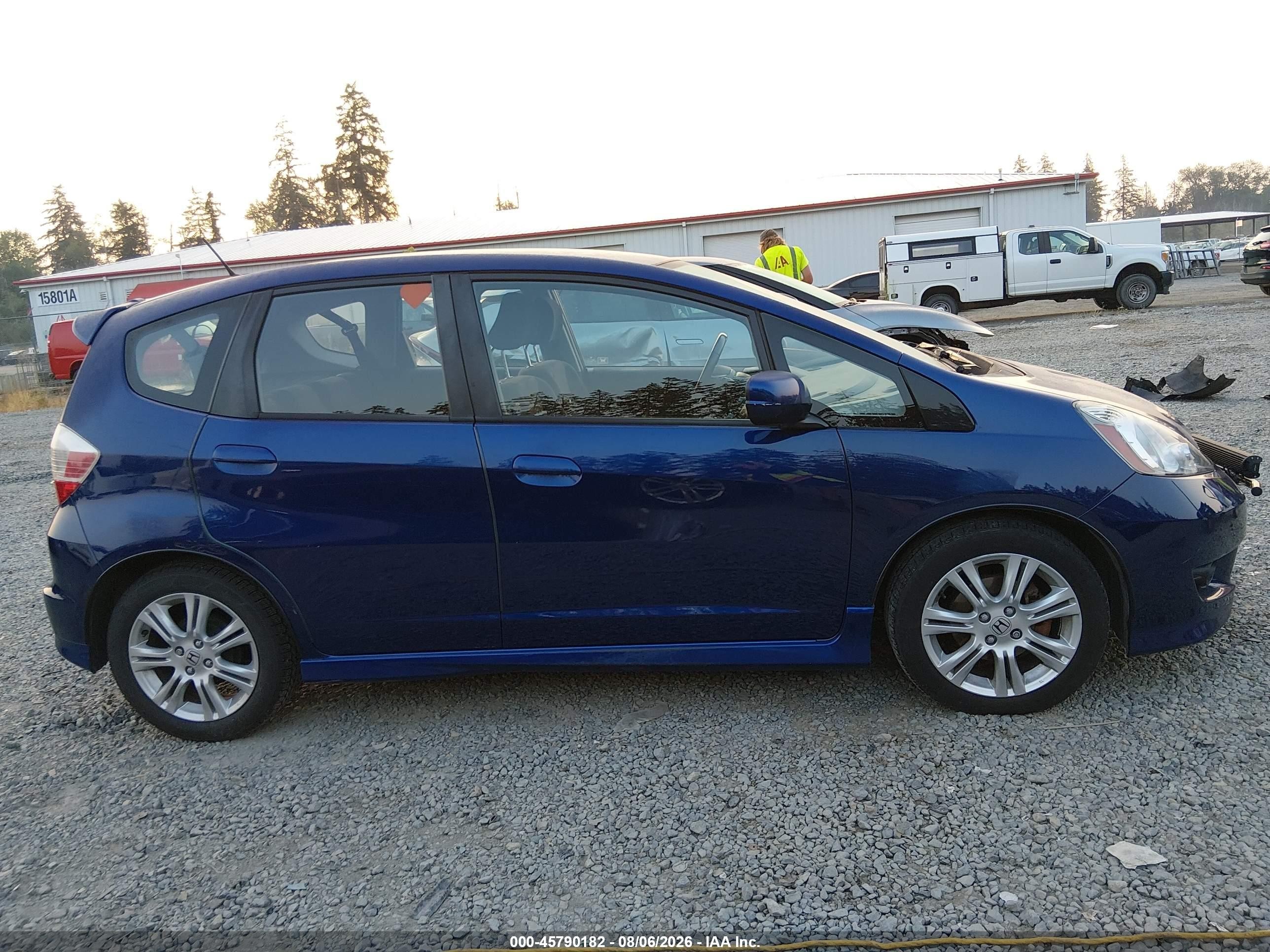 2010 Honda Fit Sport Синий vin: JHMGE8H40AC022441