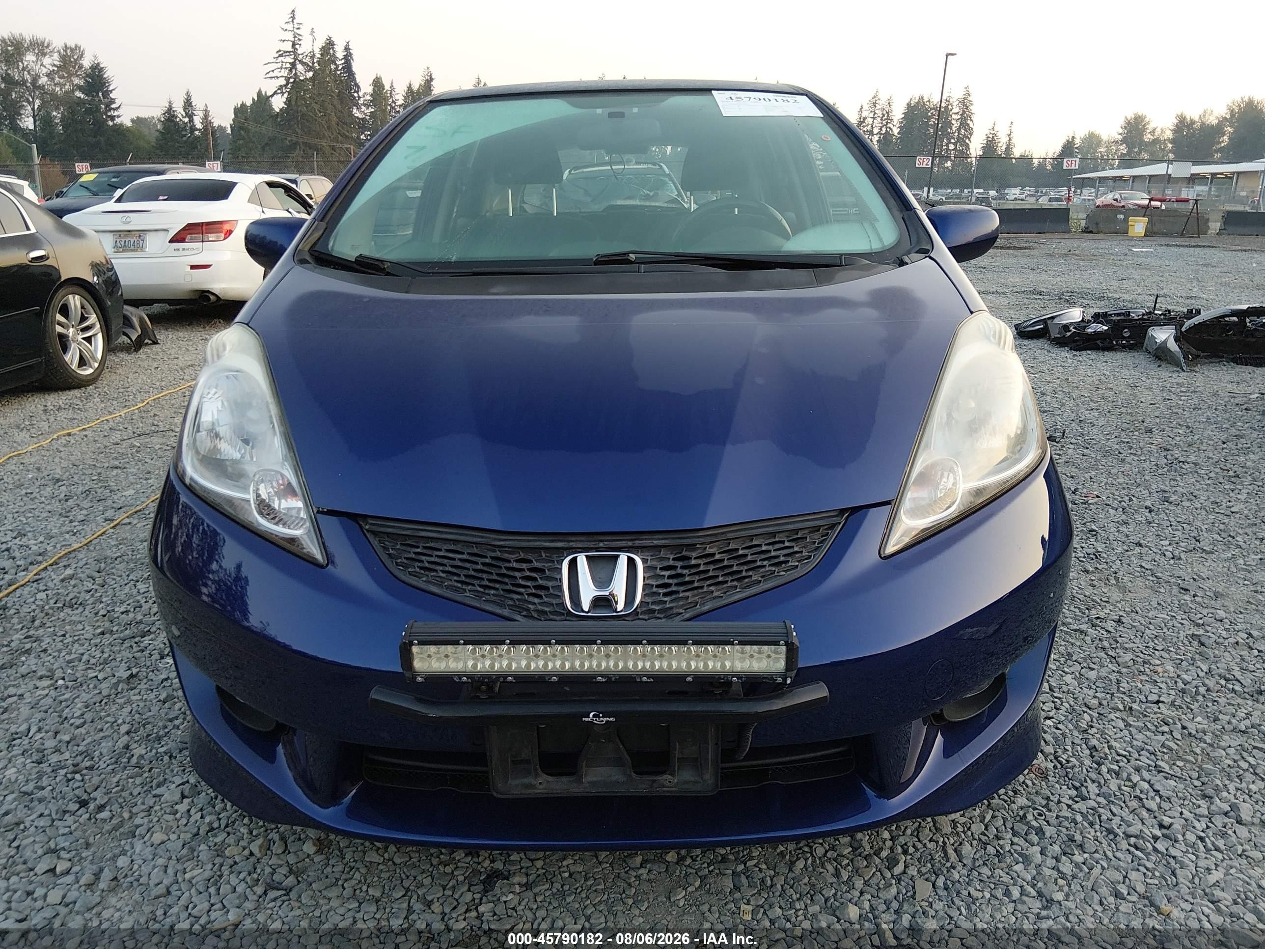 2010 Honda Fit Sport Синий vin: JHMGE8H40AC022441