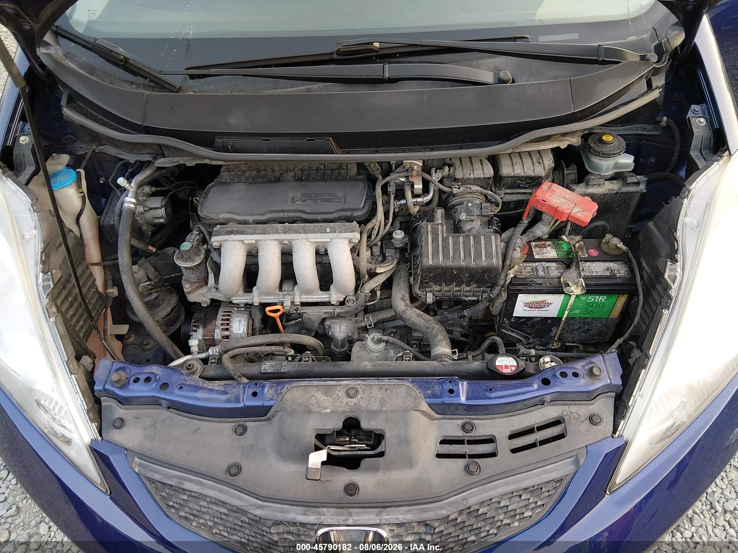 2010 Honda Fit Sport Синий vin: JHMGE8H40AC022441