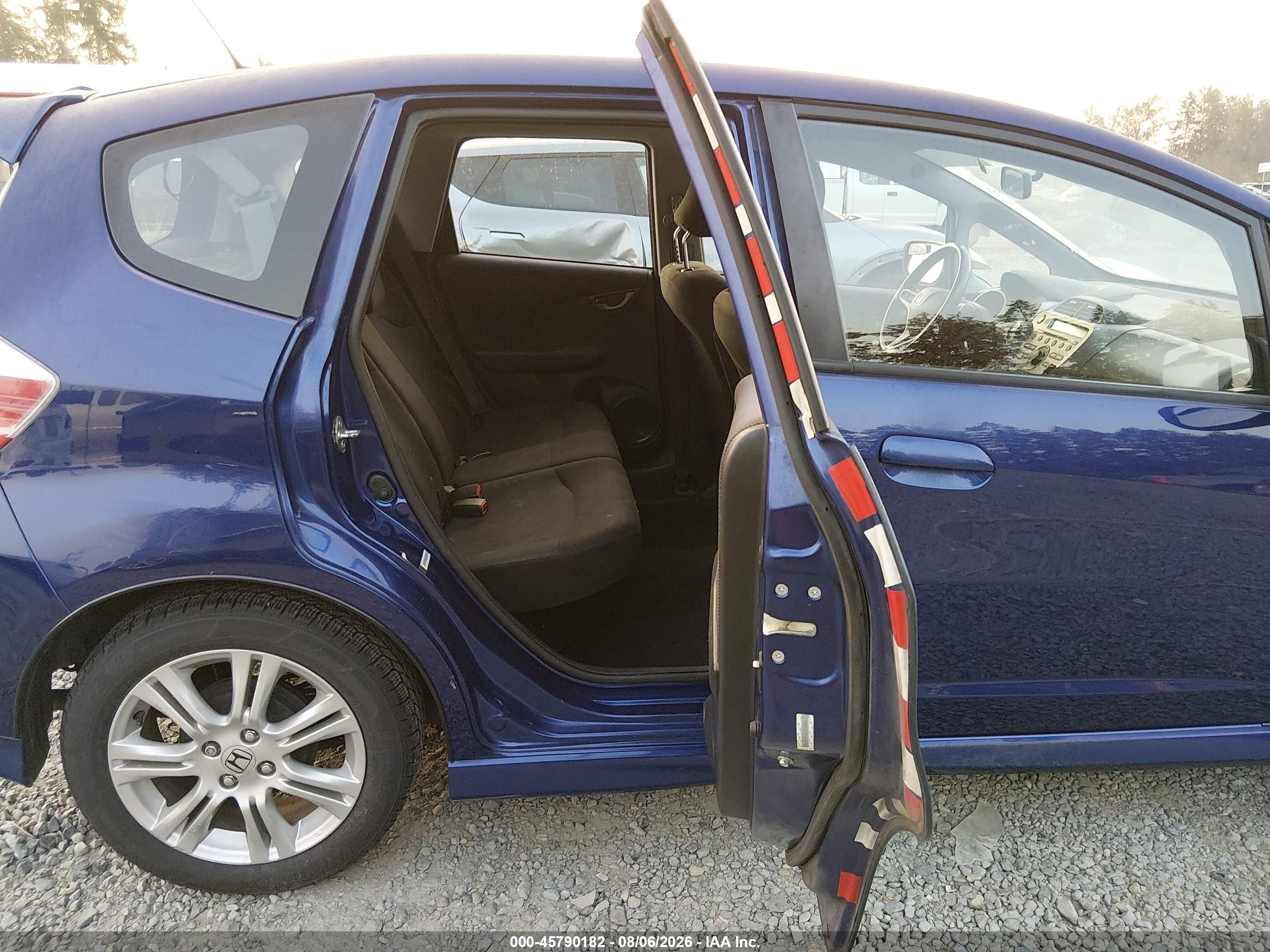 2010 Honda Fit Sport Синий vin: JHMGE8H40AC022441