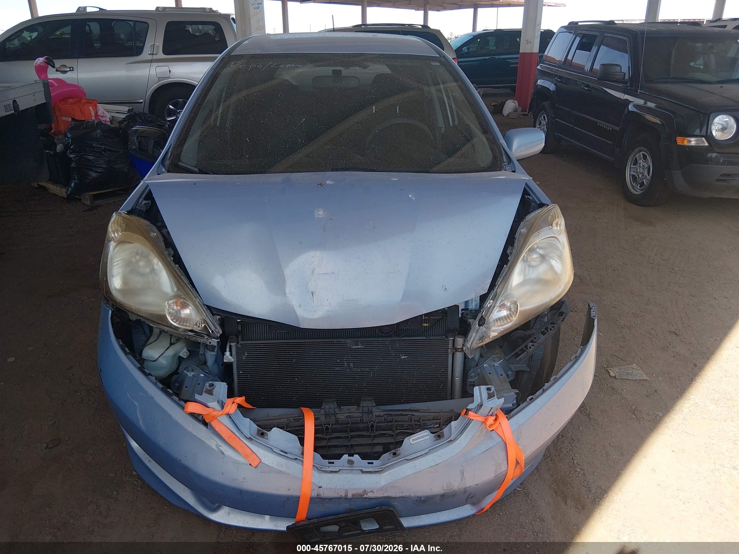 2010 Honda Fit Sport Blue vin: JHMGE8H40AC023184
