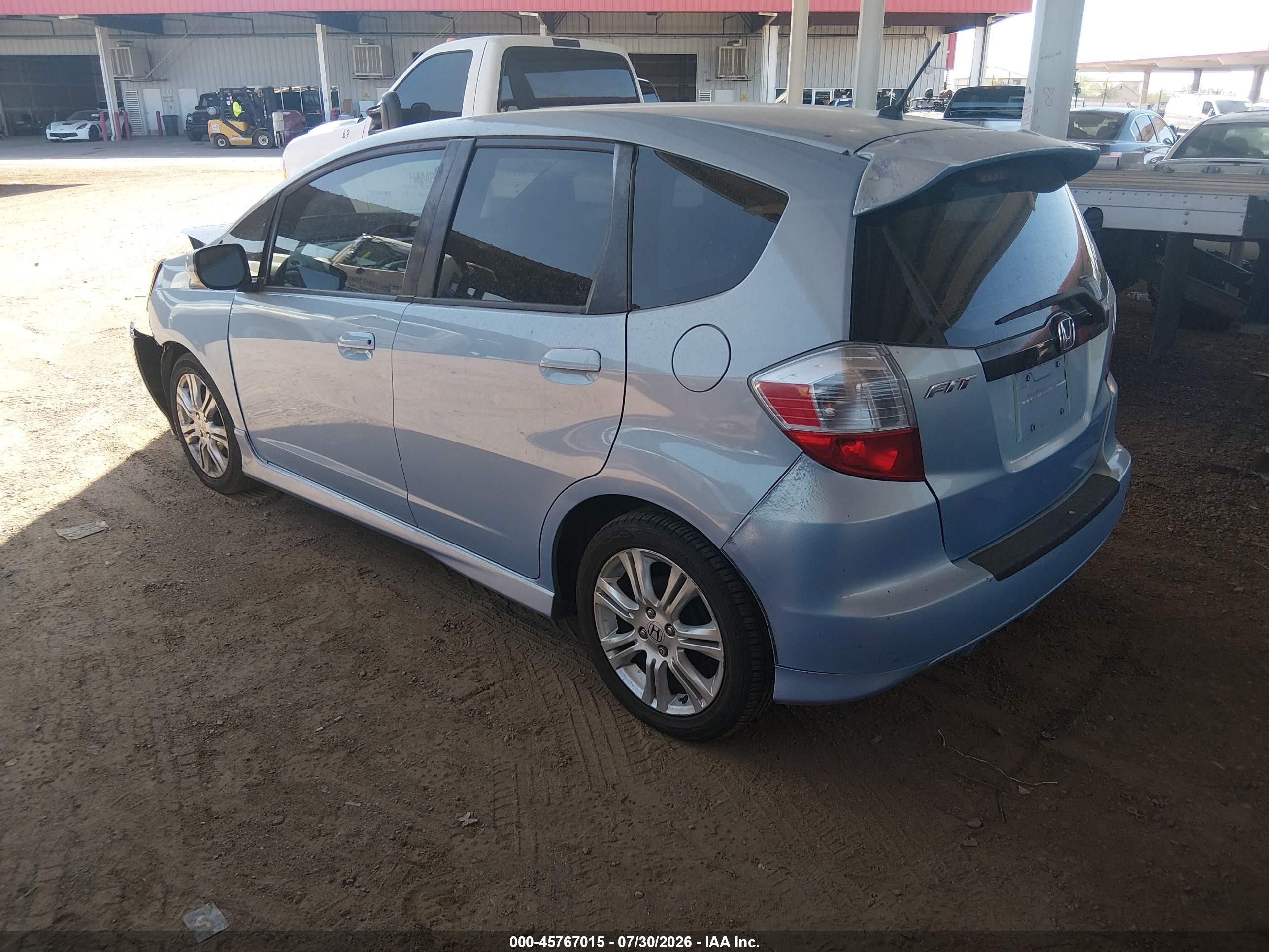 2010 Honda Fit Sport Blue vin: JHMGE8H40AC023184
