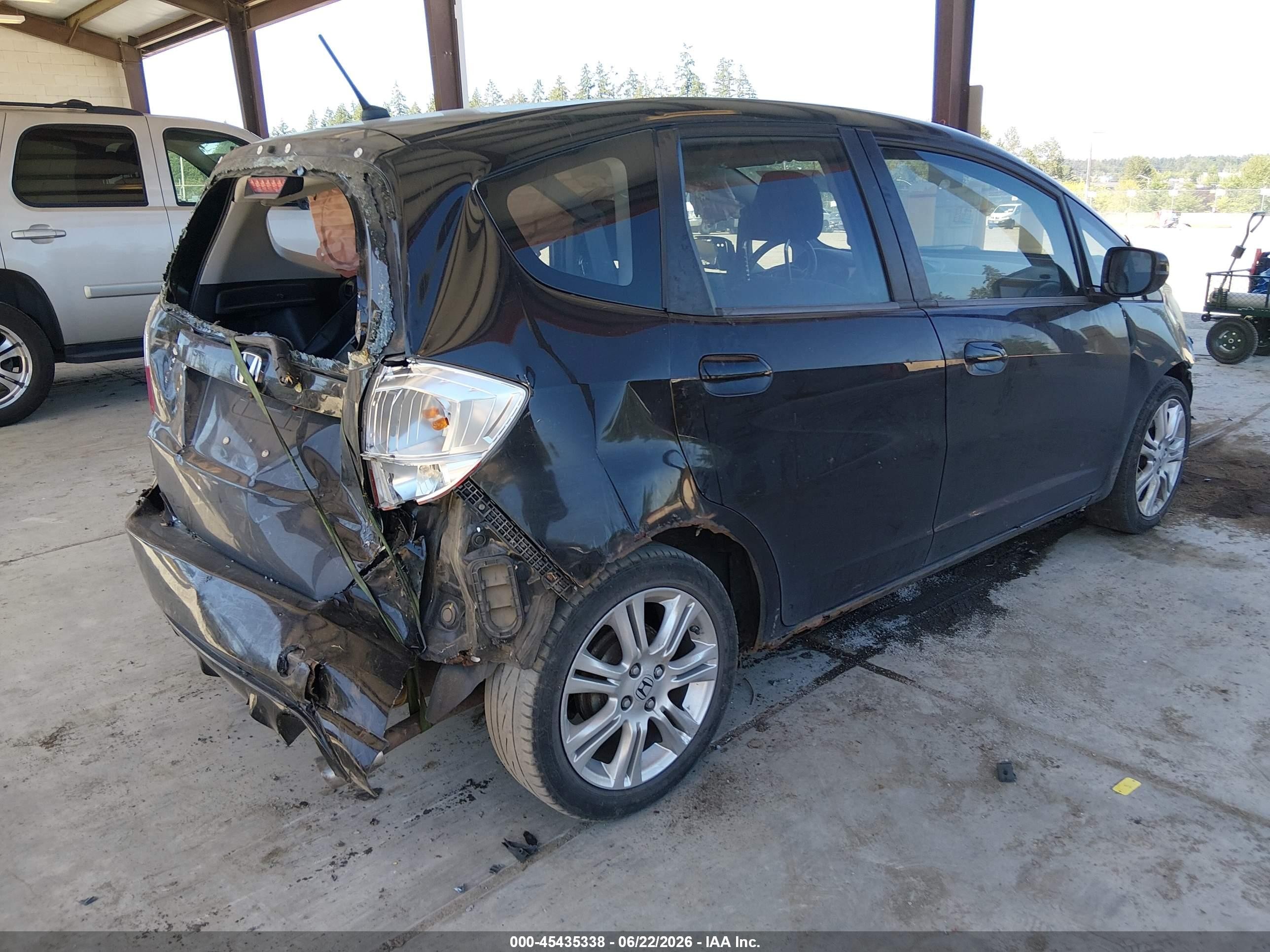 2010 Honda Fit Sport Black vin: JHMGE8H40AS002213