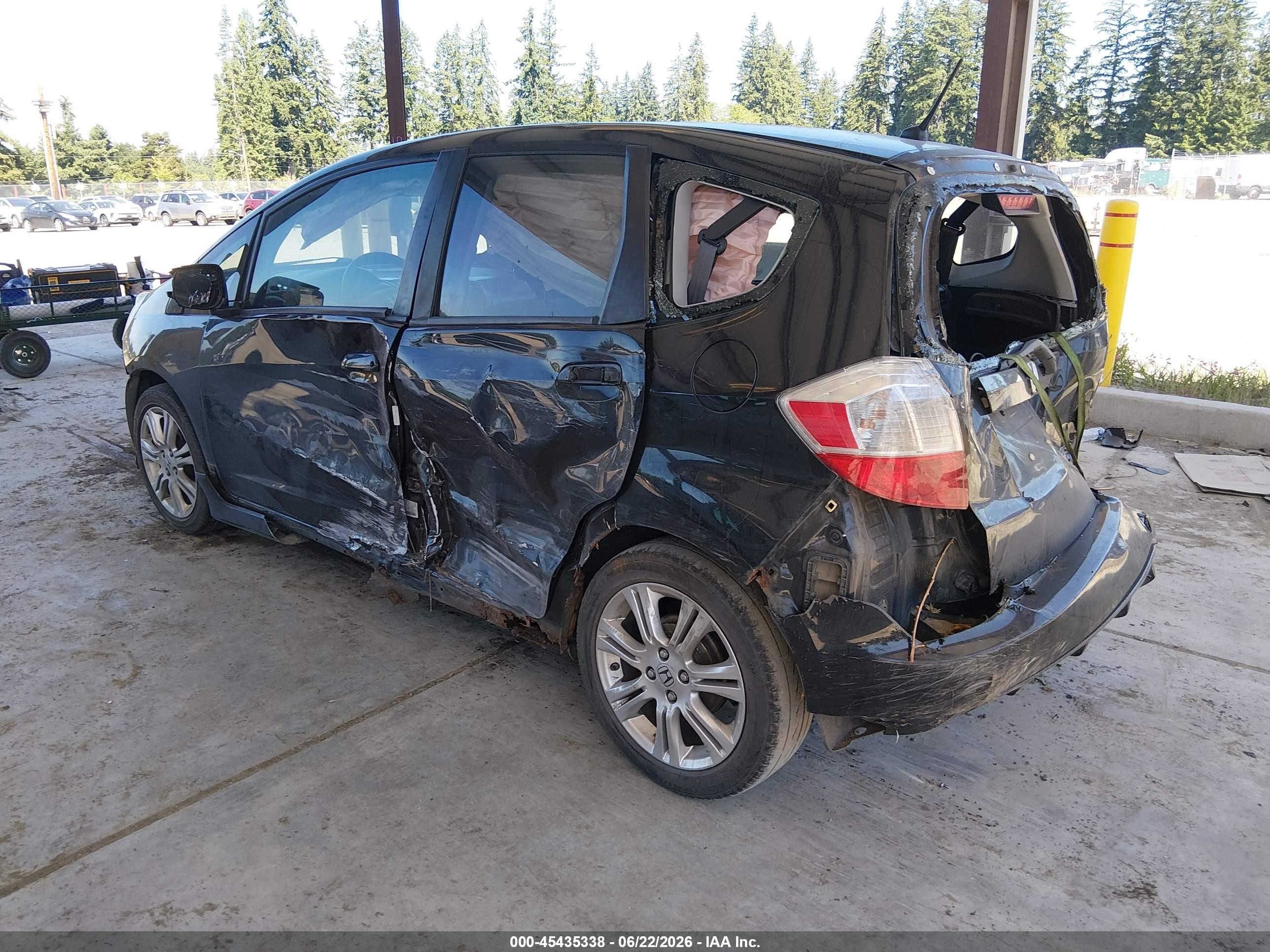 2010 Honda Fit Sport Black vin: JHMGE8H40AS002213