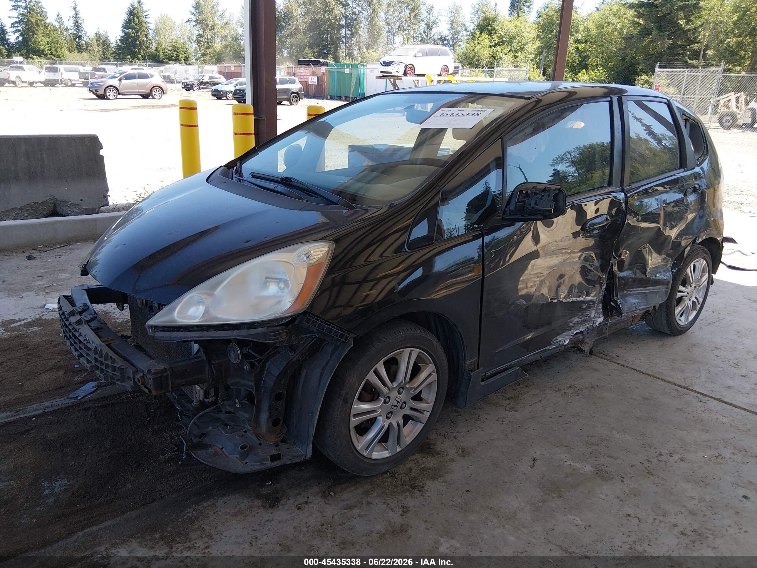 2010 Honda Fit Sport Black vin: JHMGE8H40AS002213