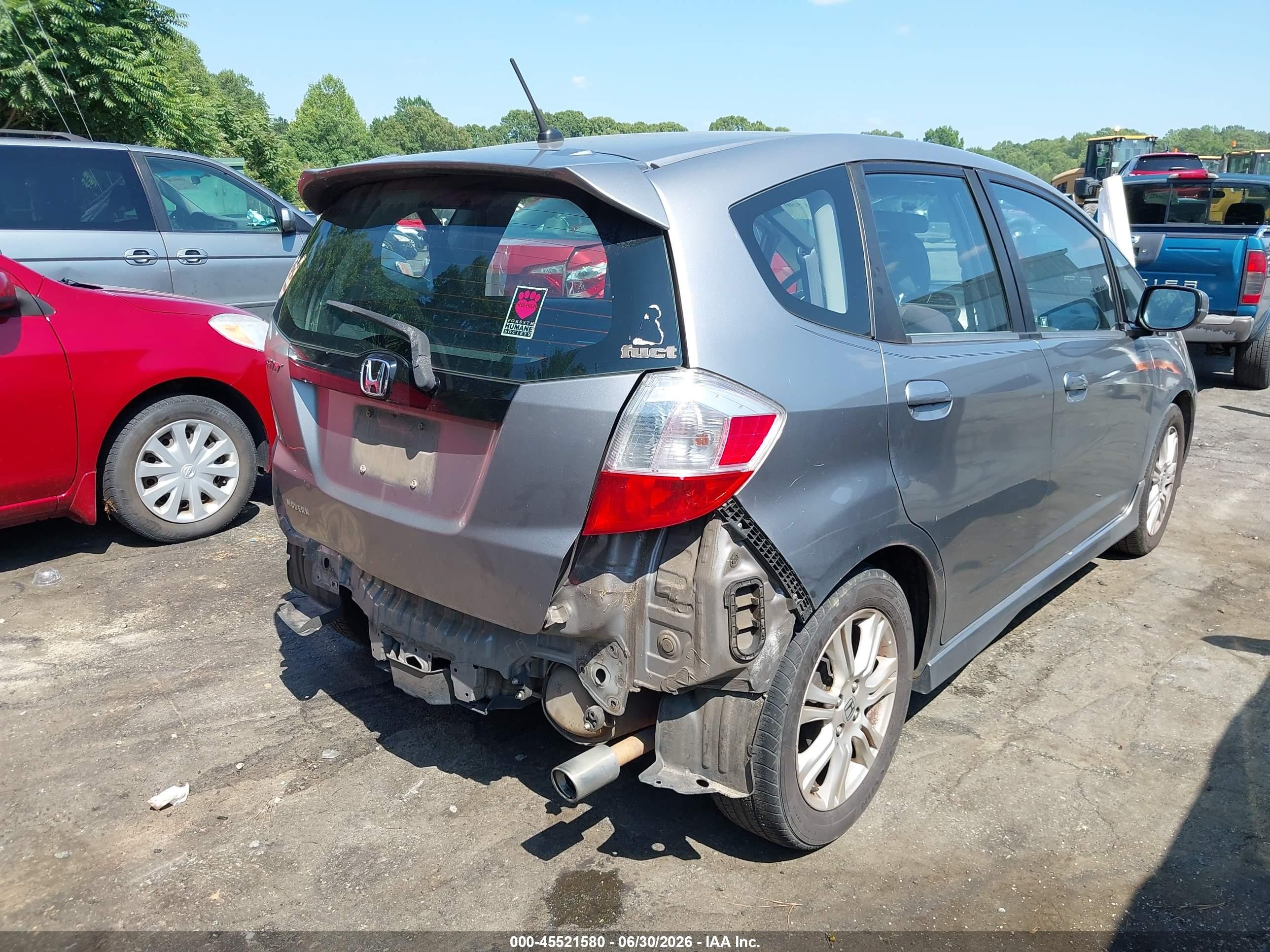 2010 Honda Fit Sport Silver vin: JHMGE8H40AS007623