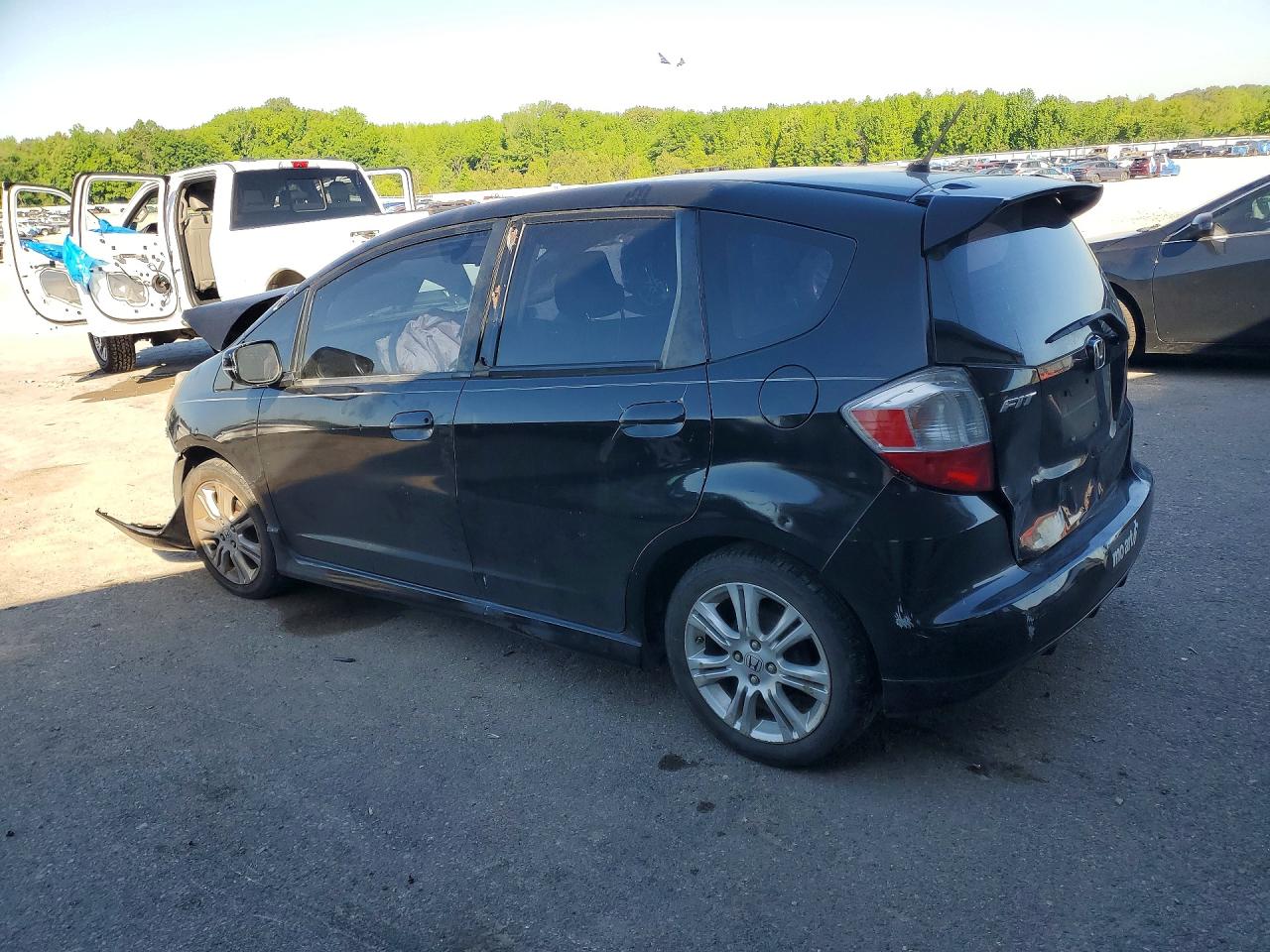2010 Honda Fit Sport Черный vin: JHMGE8H40AS016922