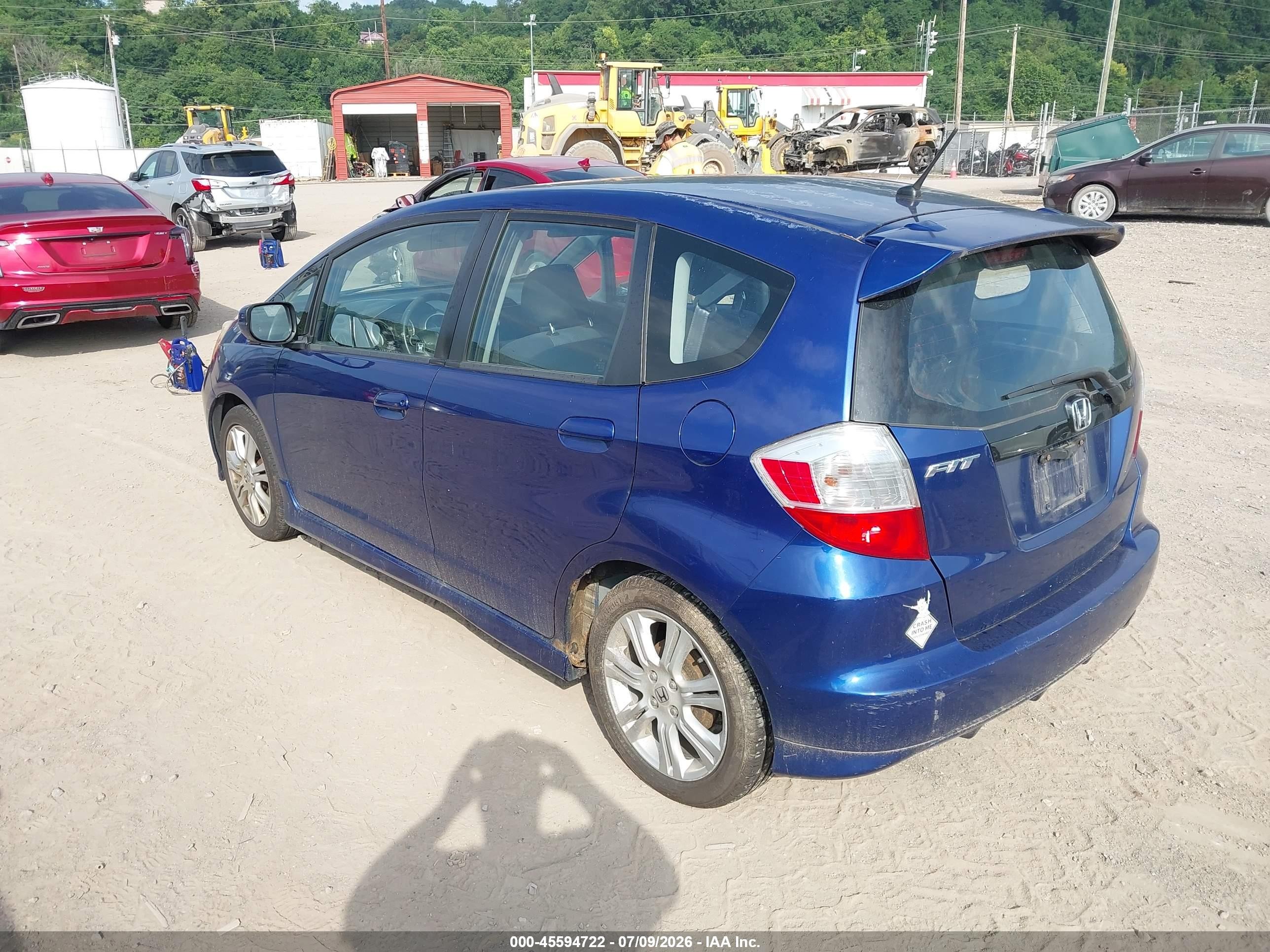 2010 Honda Fit Sport Blue vin: JHMGE8H40AS028293