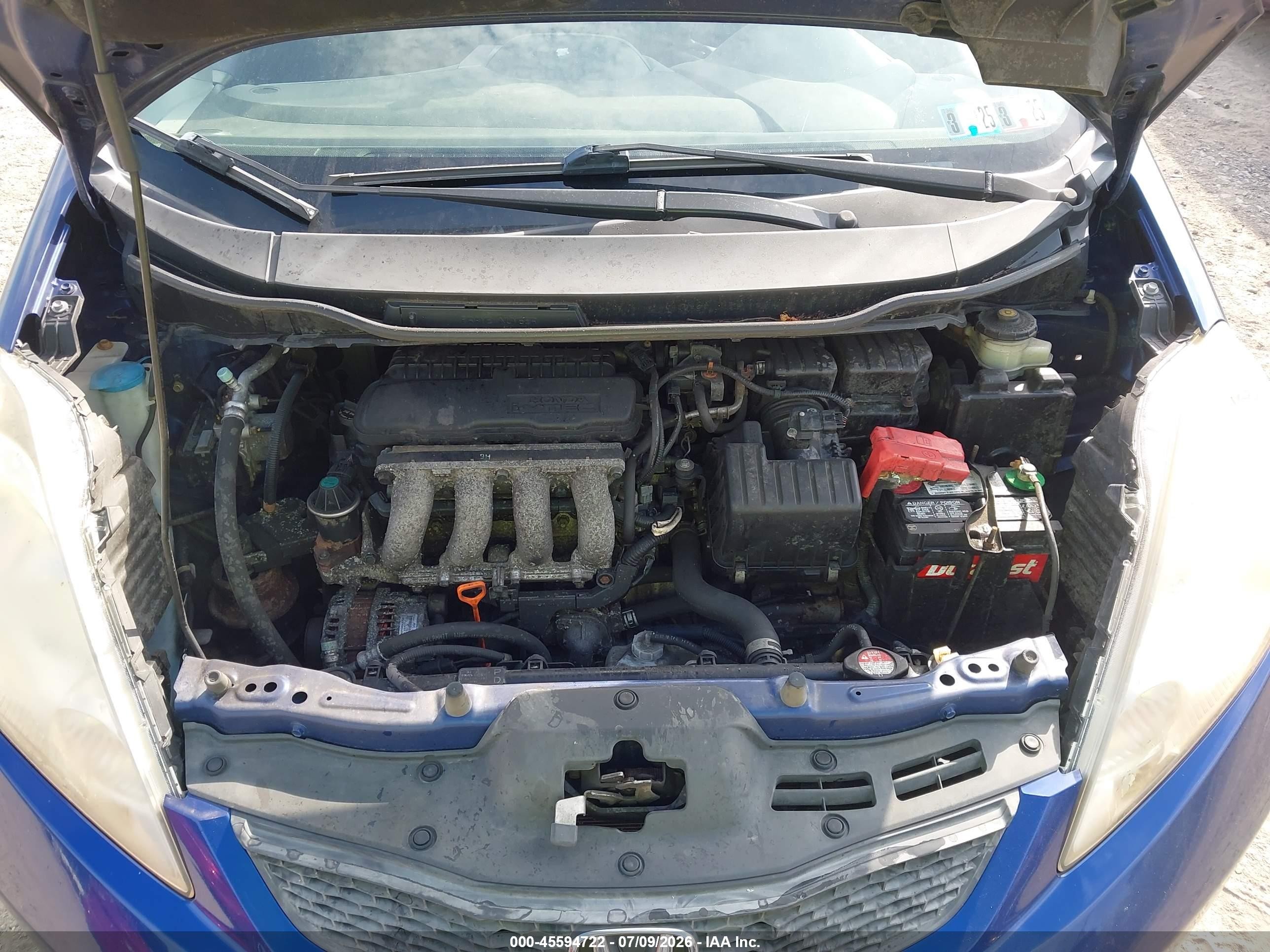 2010 Honda Fit Sport Blue vin: JHMGE8H40AS028293