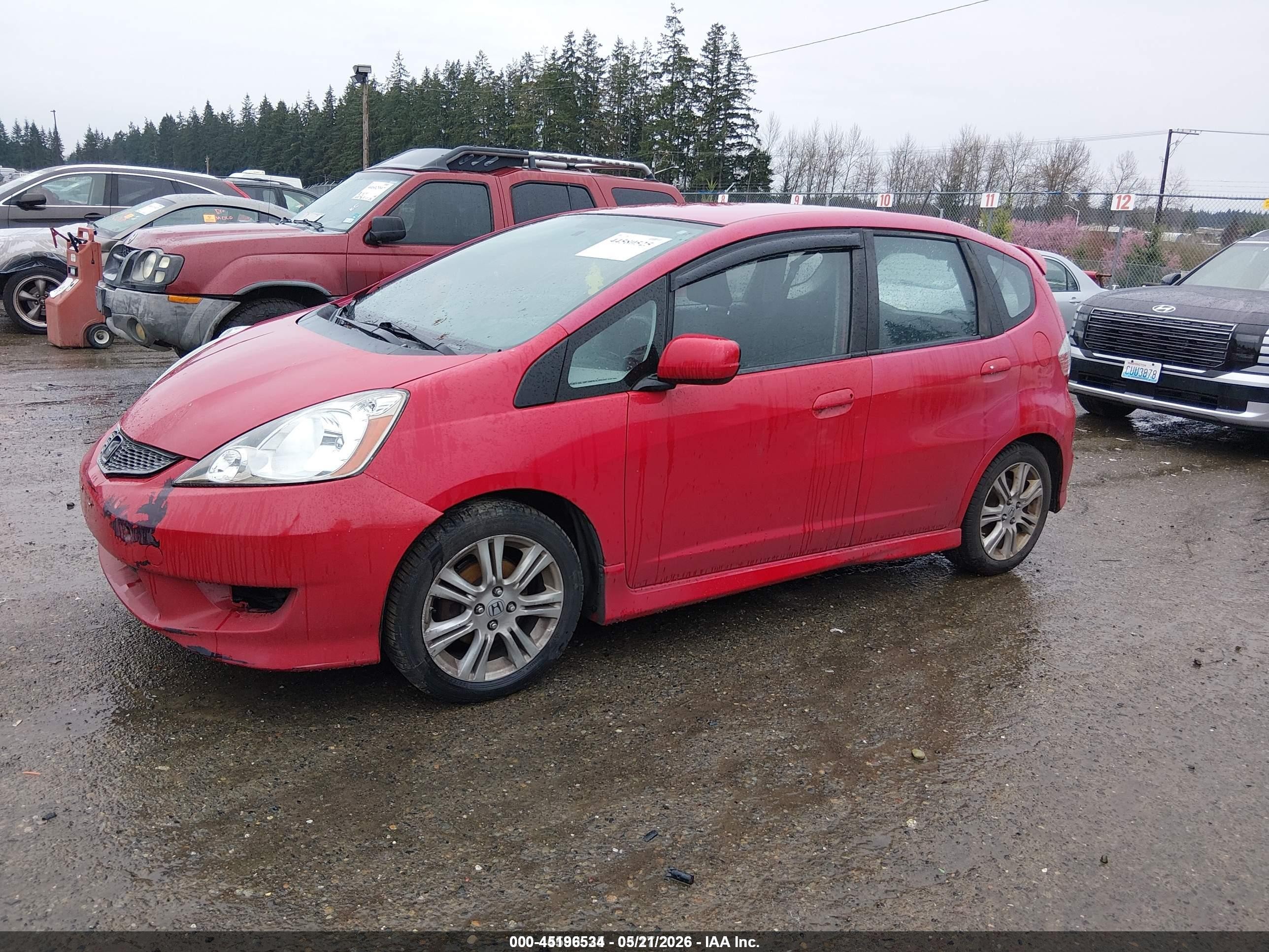 2010 Honda Fit Sport Purple vin: JHMGE8H41AC001839