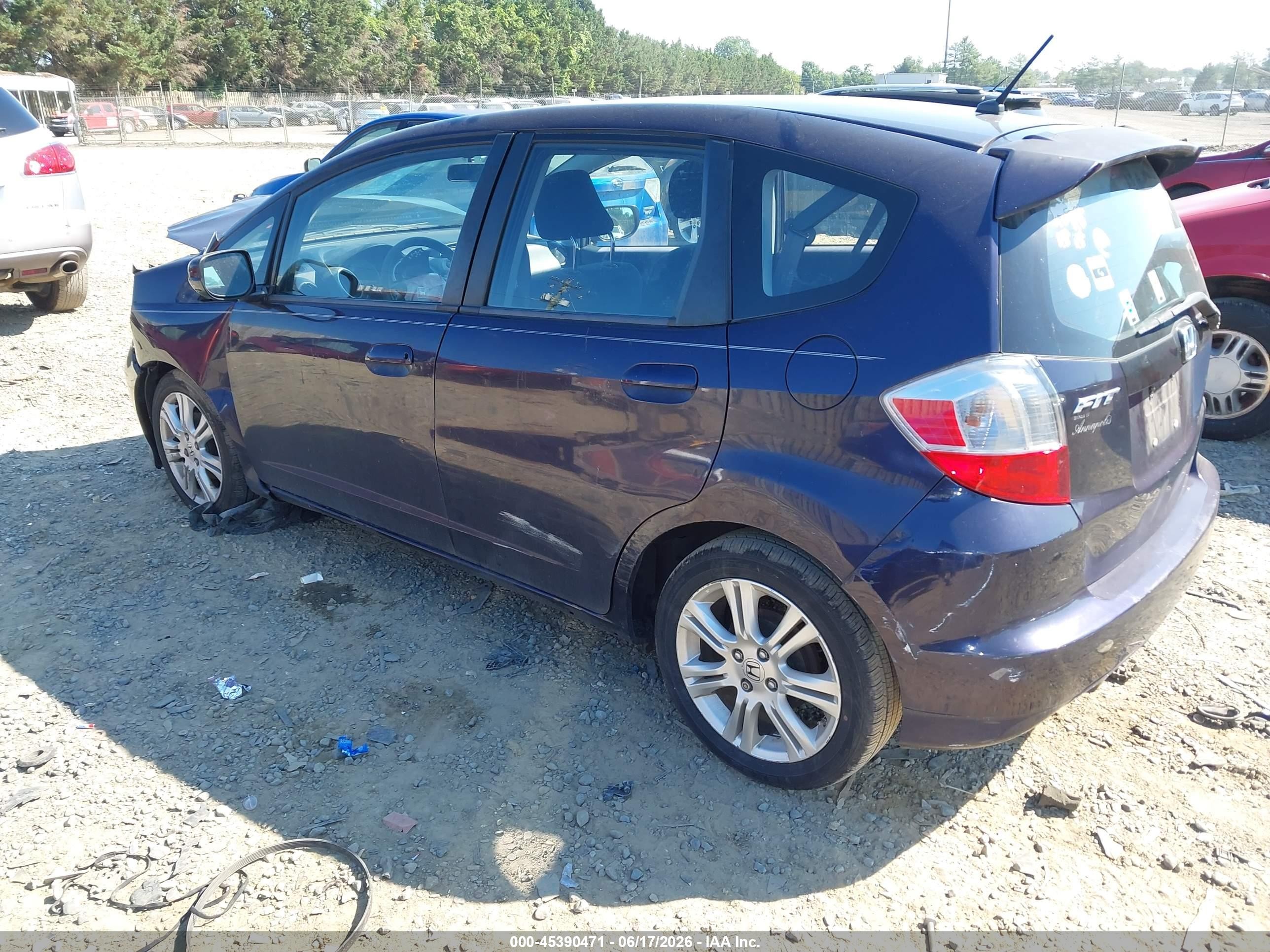2010 Honda Fit Sport Navy vin: JHMGE8H41AC008287