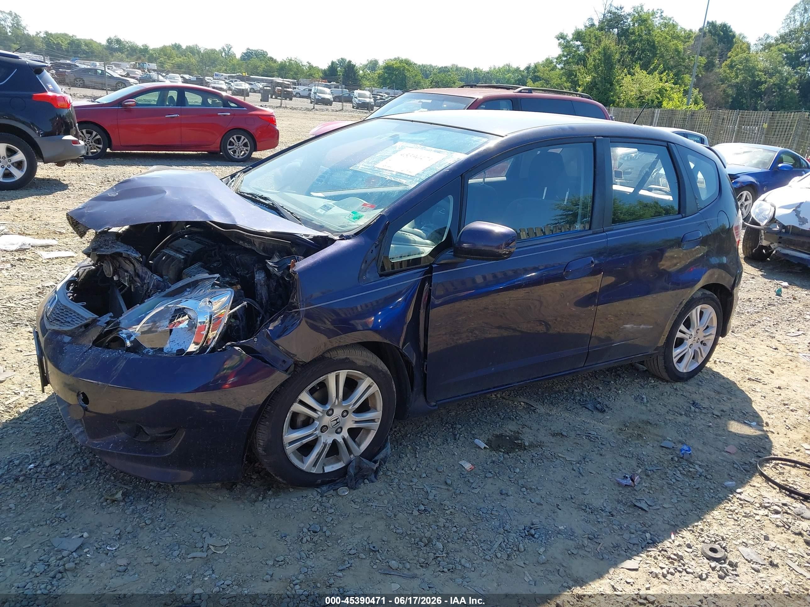 2010 Honda Fit Sport Navy vin: JHMGE8H41AC008287
