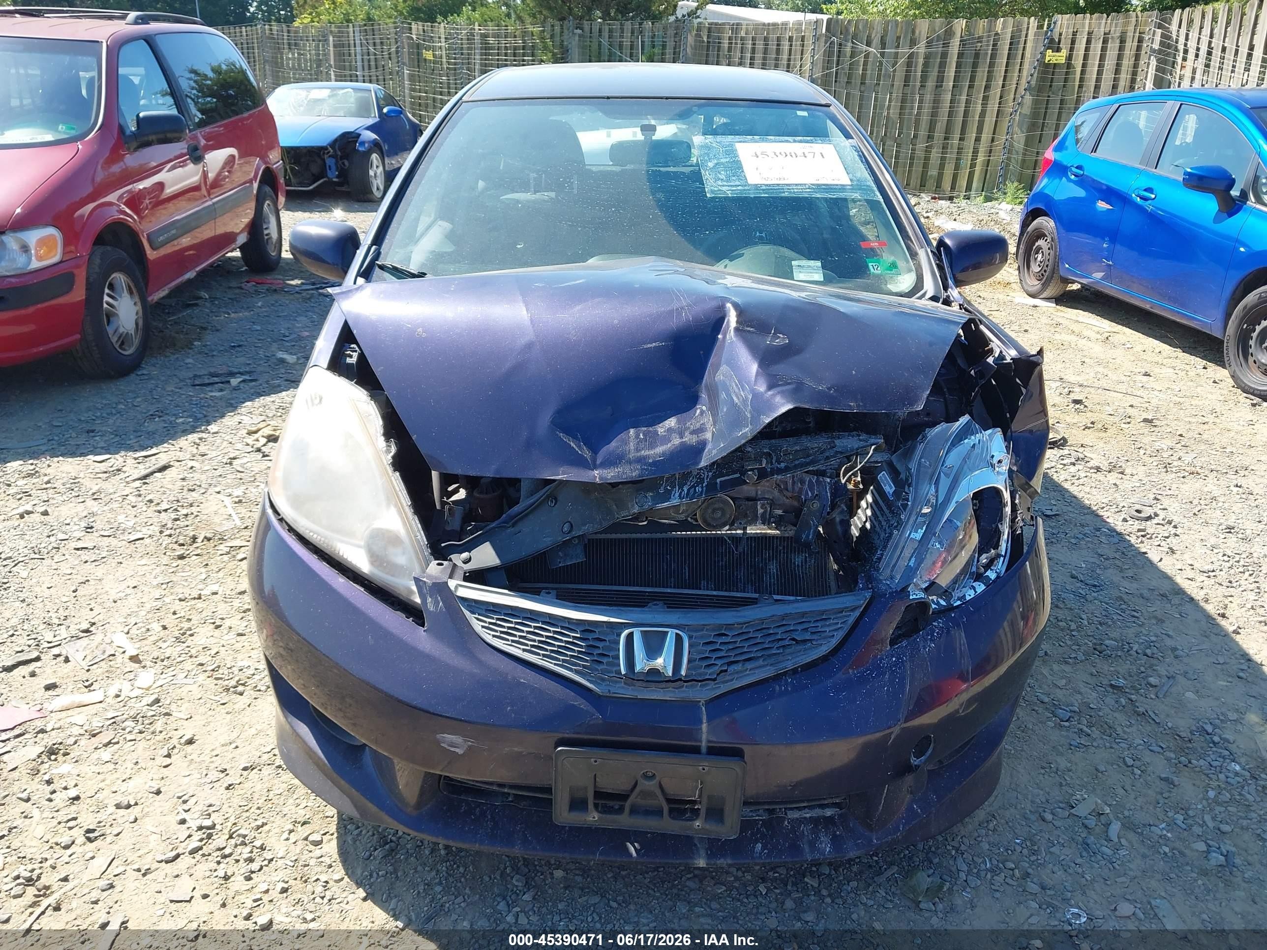 2010 Honda Fit Sport Navy vin: JHMGE8H41AC008287