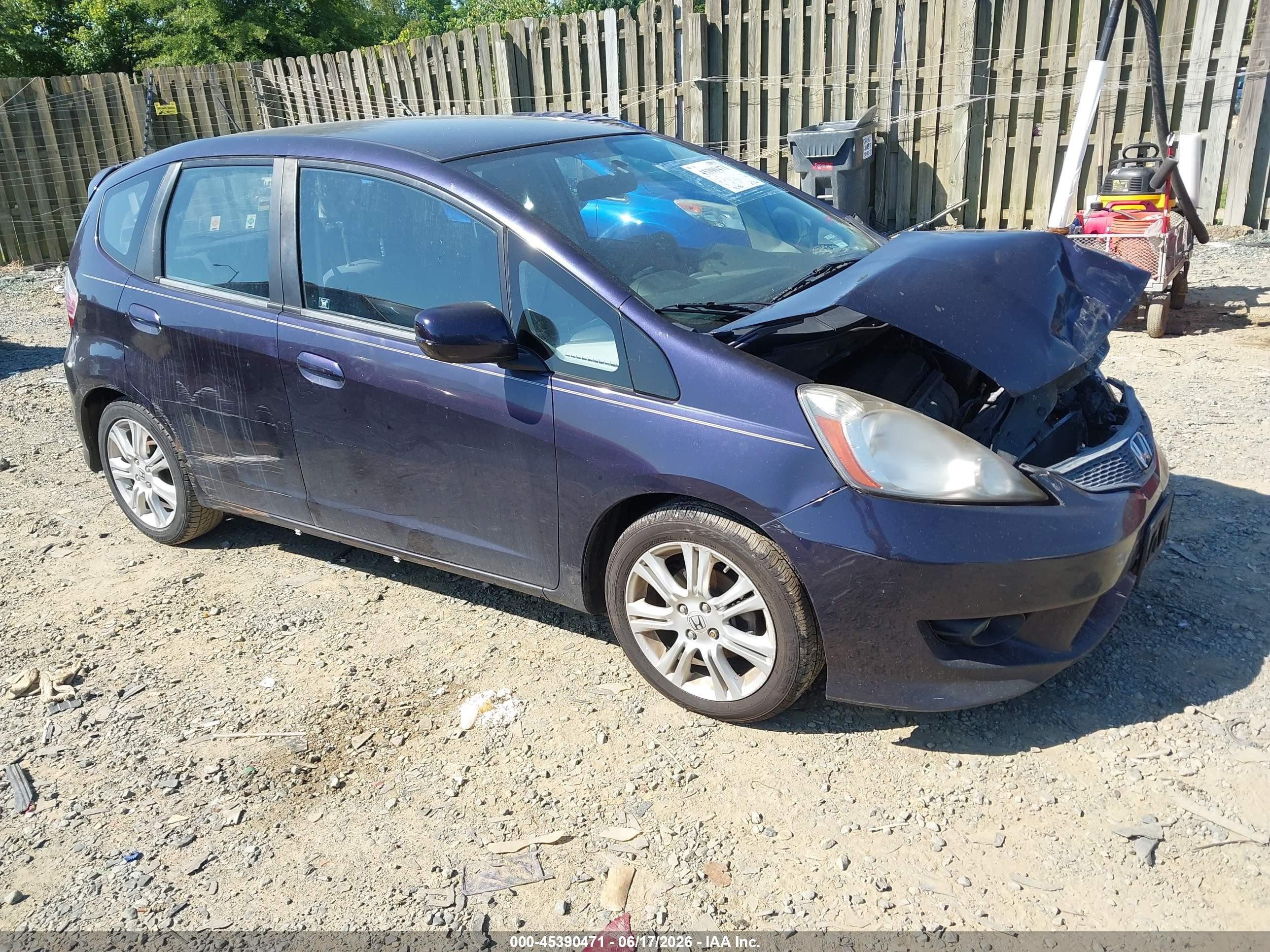 2010 Honda Fit Sport Navy vin: JHMGE8H41AC008287
