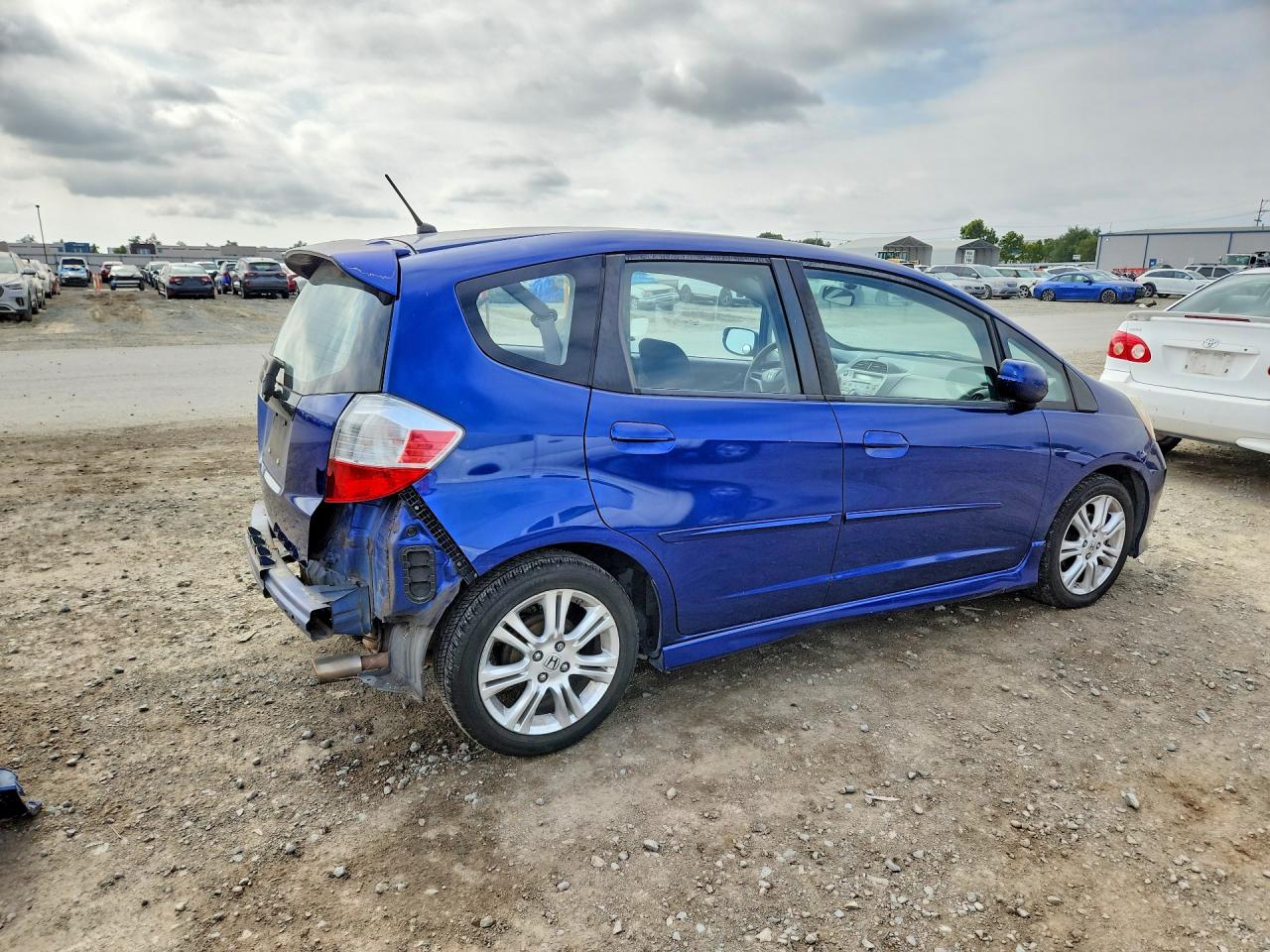 2010 Honda Fit Sport Blue vin: JHMGE8H41AC009620
