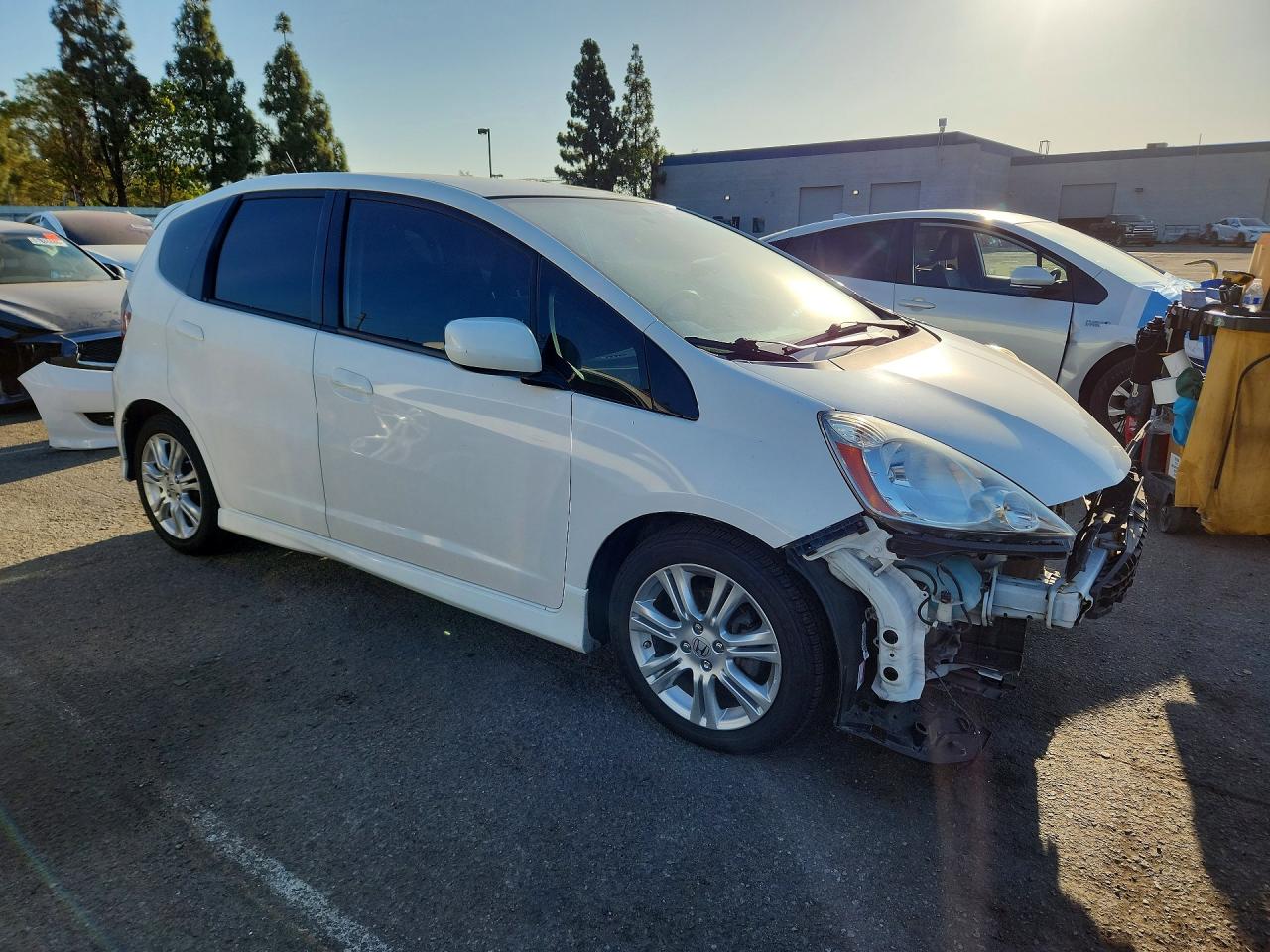 2010 Honda Fit Sport White vin: JHMGE8H41AC016745