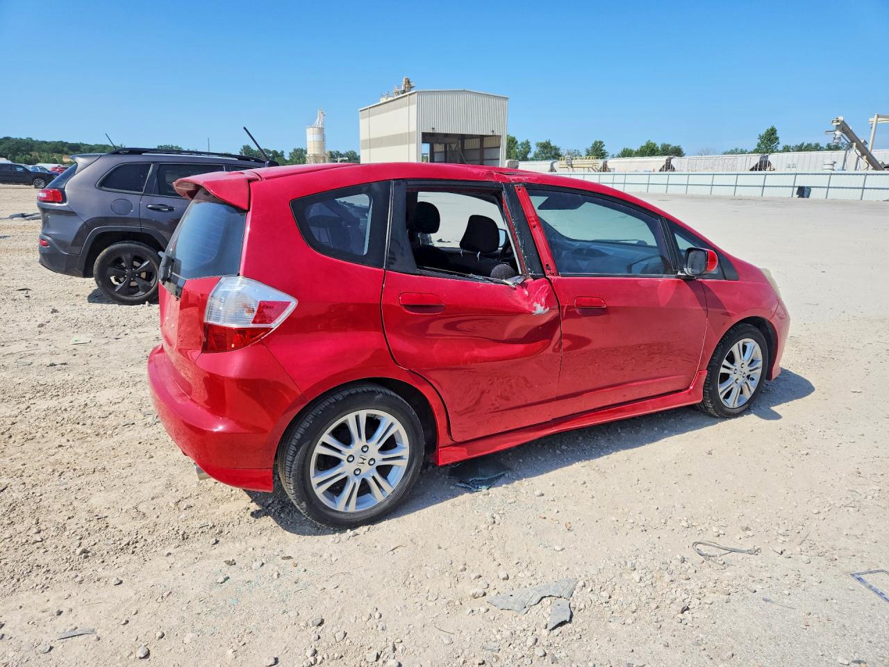 2010 Honda Fit Sport Red vin: JHMGE8H41AC017166