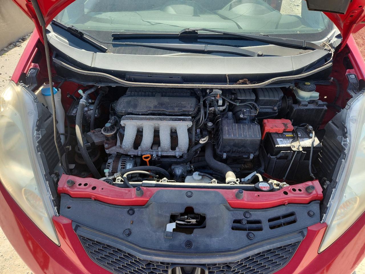 2010 Honda Fit Sport Red vin: JHMGE8H41AC017166