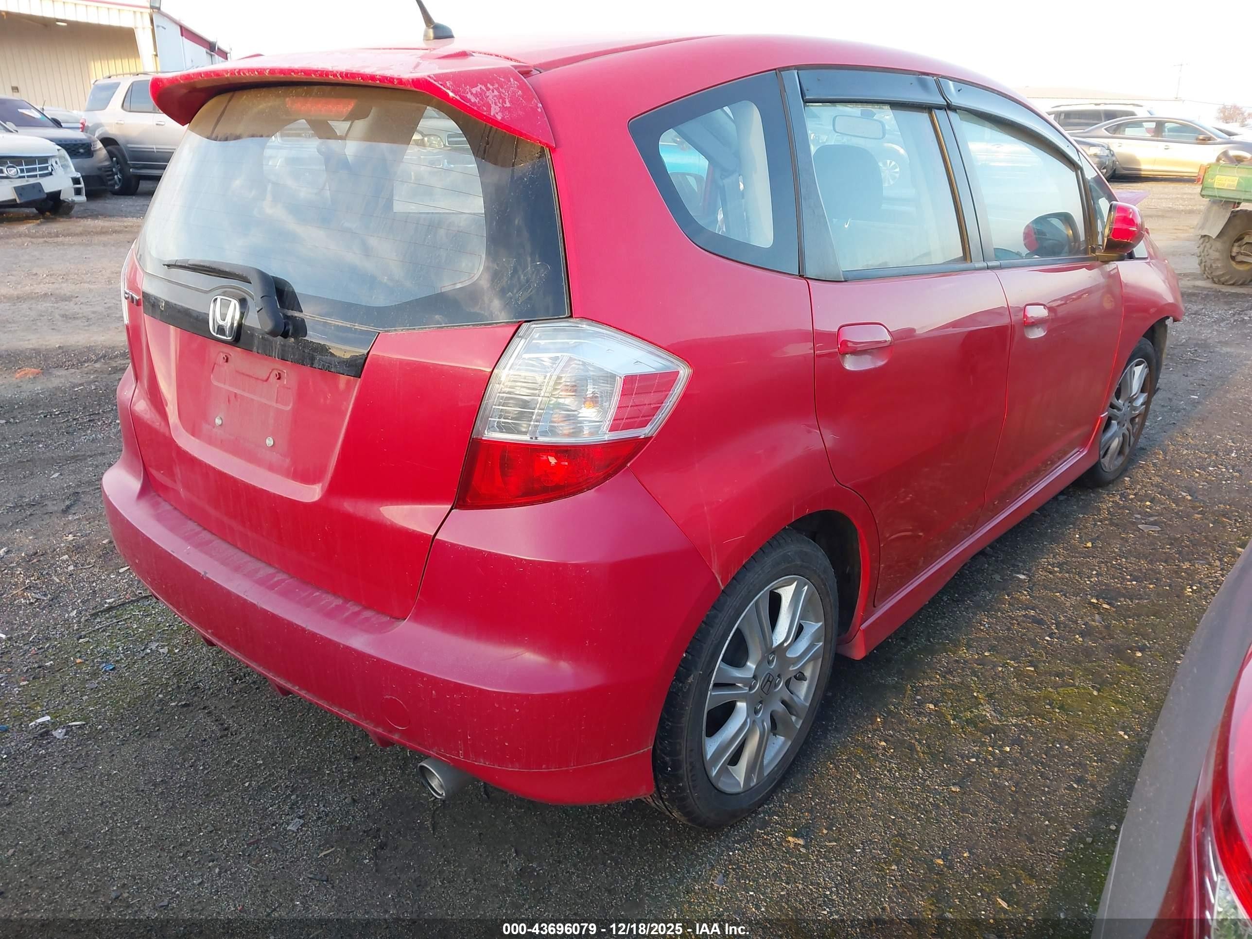 2010 Honda Fit Sport Red vin: JHMGE8H41AC029169