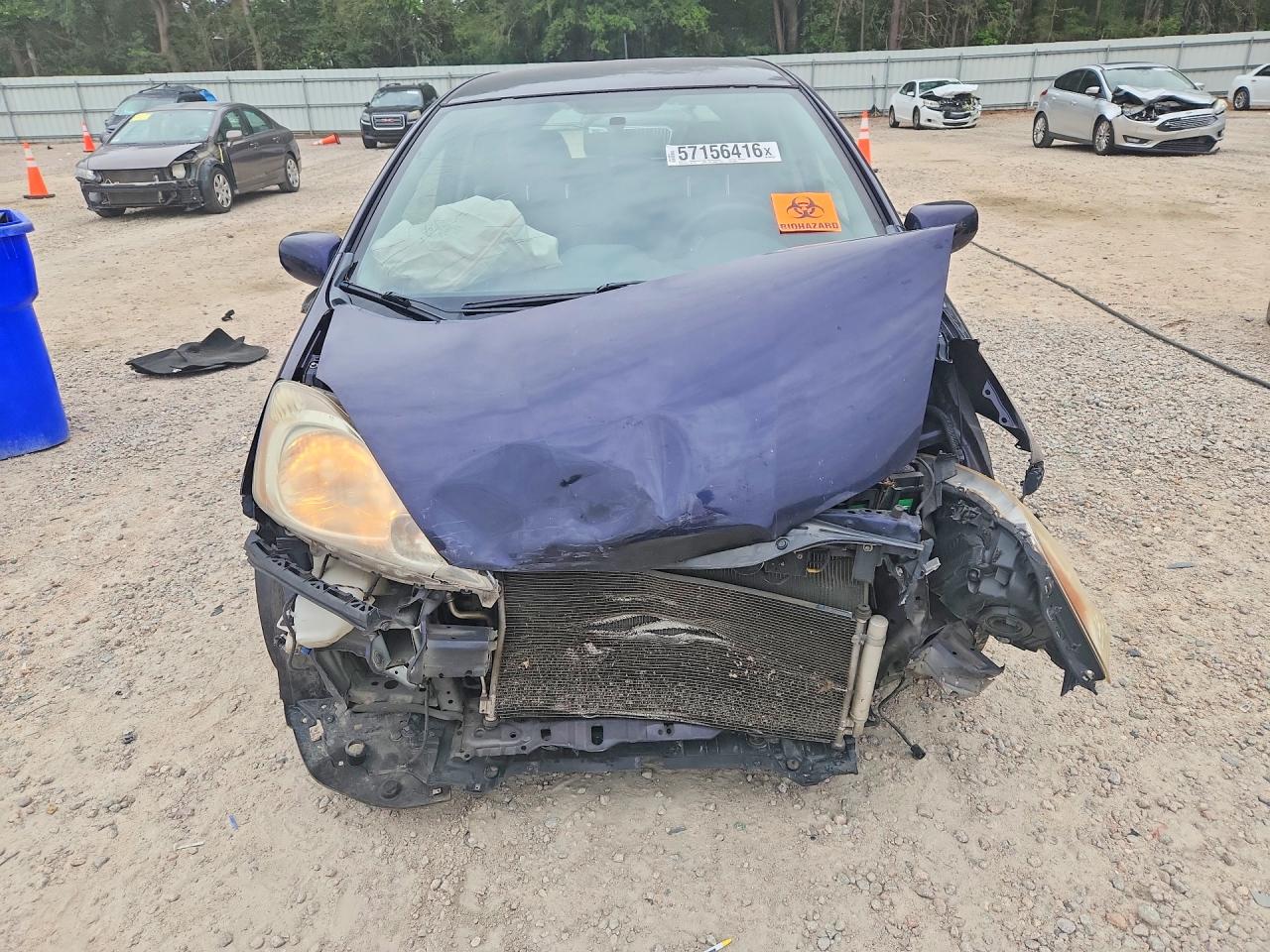 2010 Honda Fit Sport Blue vin: JHMGE8H41AC030807