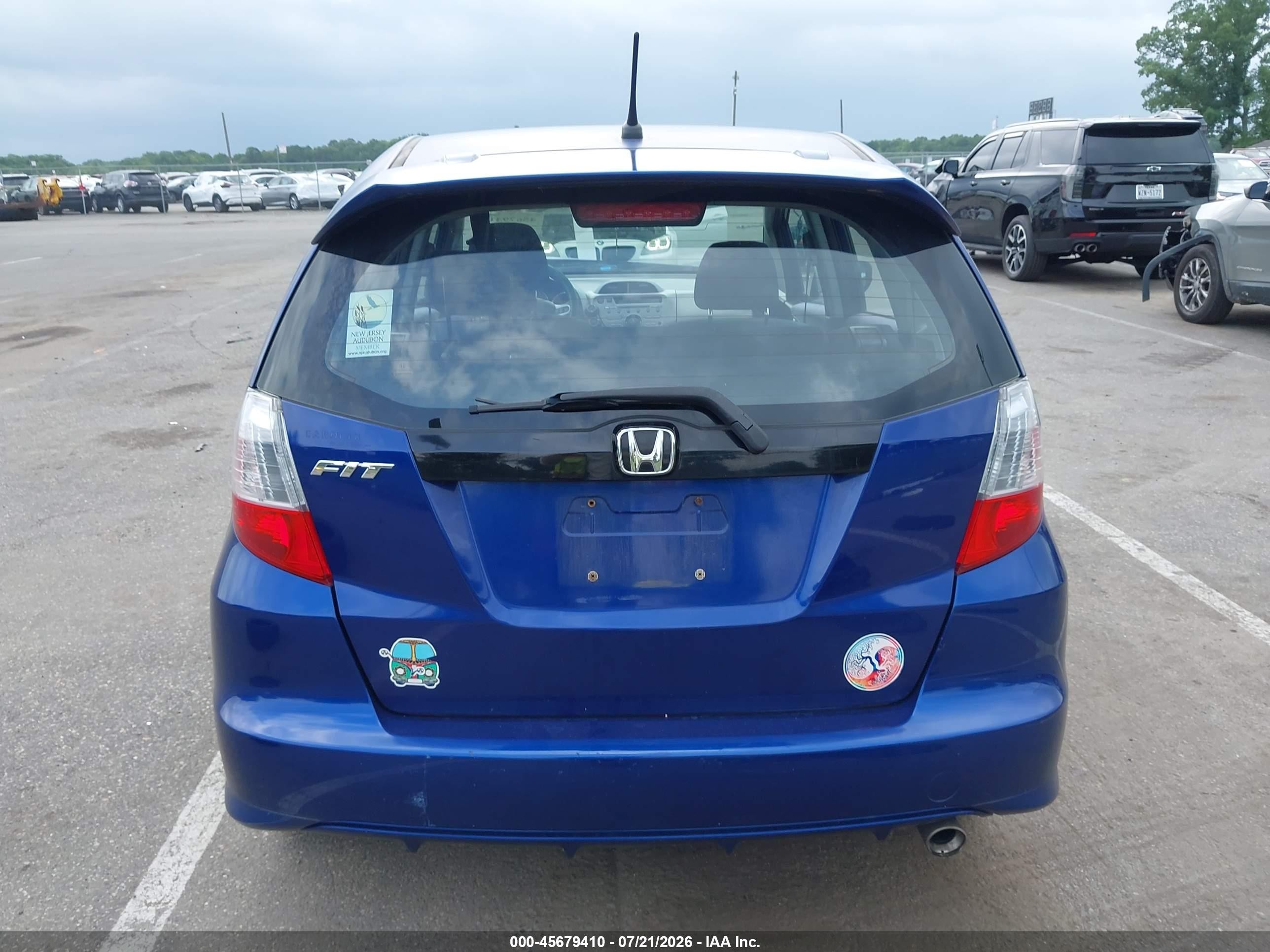 2010 Honda Fit Sport Blue vin: JHMGE8H41AS010367