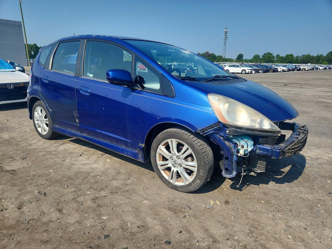 2010 Honda Fit Sport Blue vin: JHMGE8H41AS020204