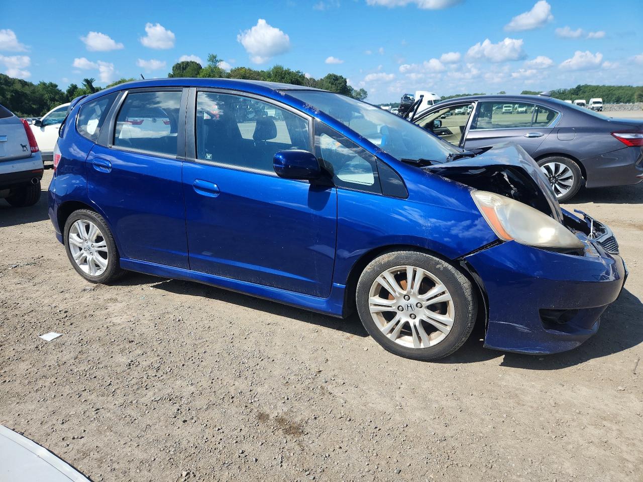 2010 Honda Fit Sport Синий vin: JHMGE8H42AC009612