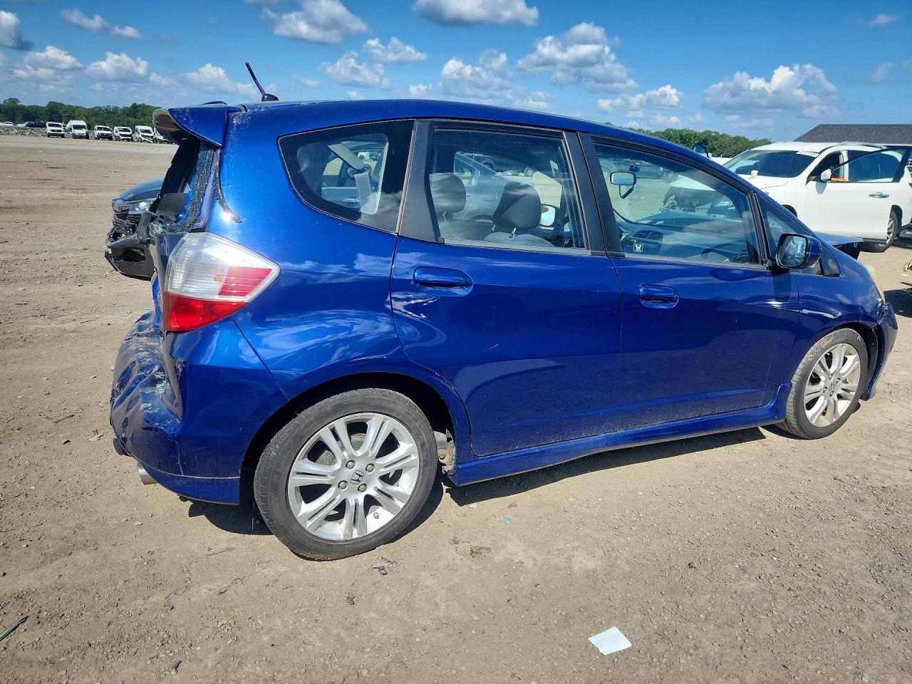 2010 Honda Fit Sport Синий vin: JHMGE8H42AC009612