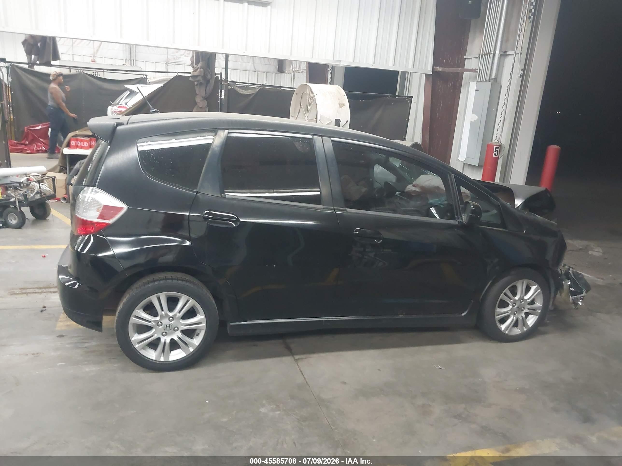 2010 Honda Fit Sport Black vin: JHMGE8H42AS024200