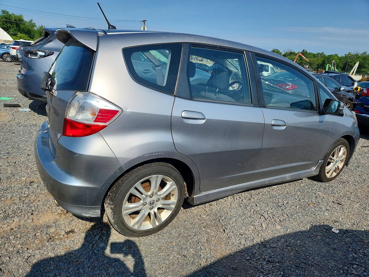 2010 Honda Fit Sport Gray vin: JHMGE8H43AC001695