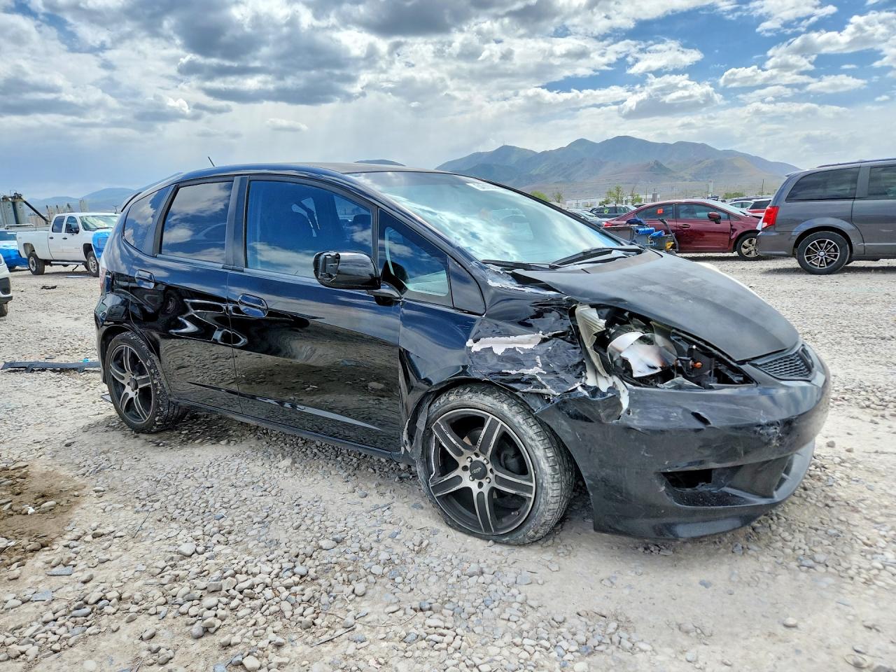 2010 Honda Fit Sport Gray vin: JHMGE8H43AC004290