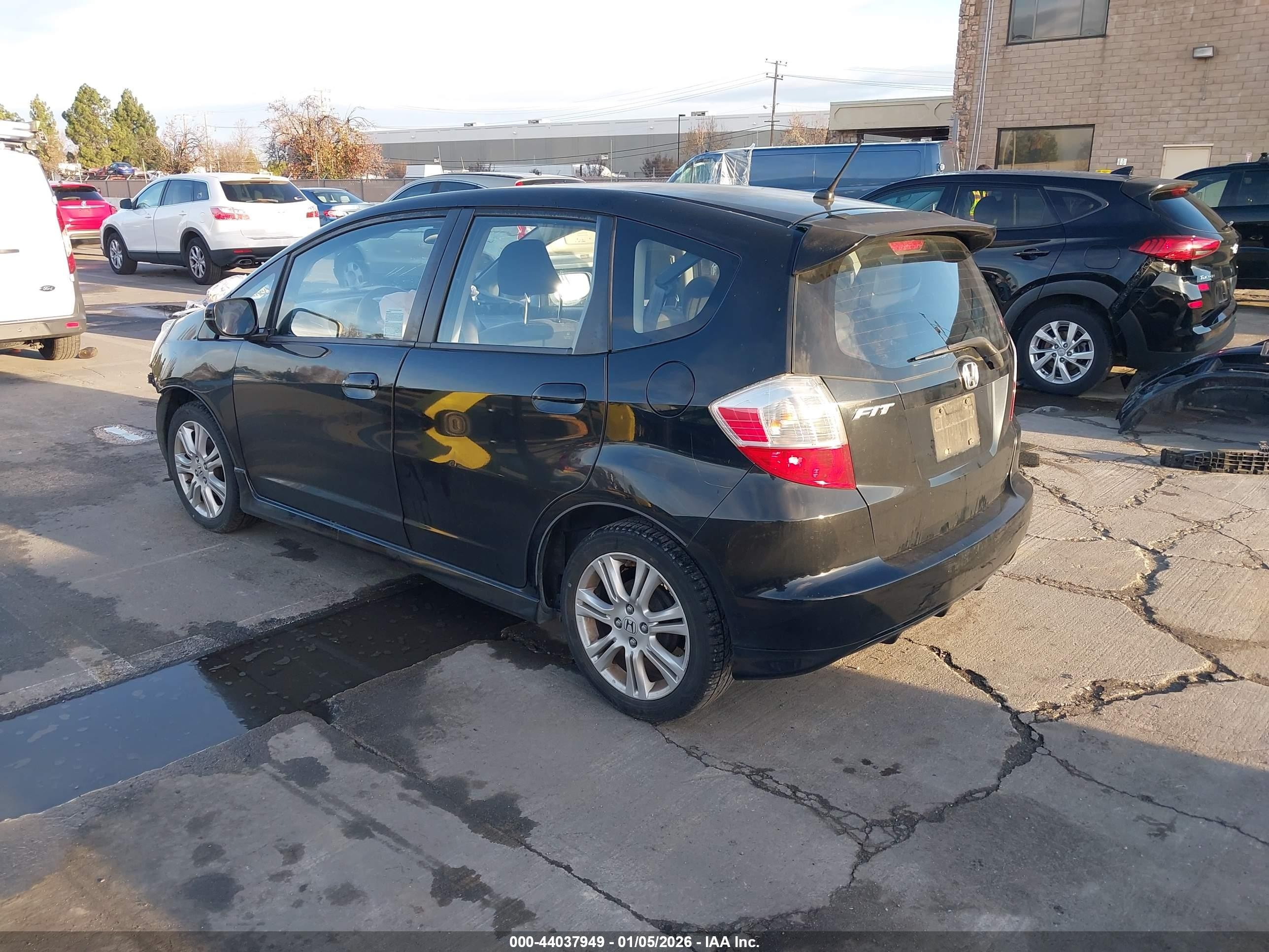 2010 Honda Fit Sport Black vin: JHMGE8H43AC007402