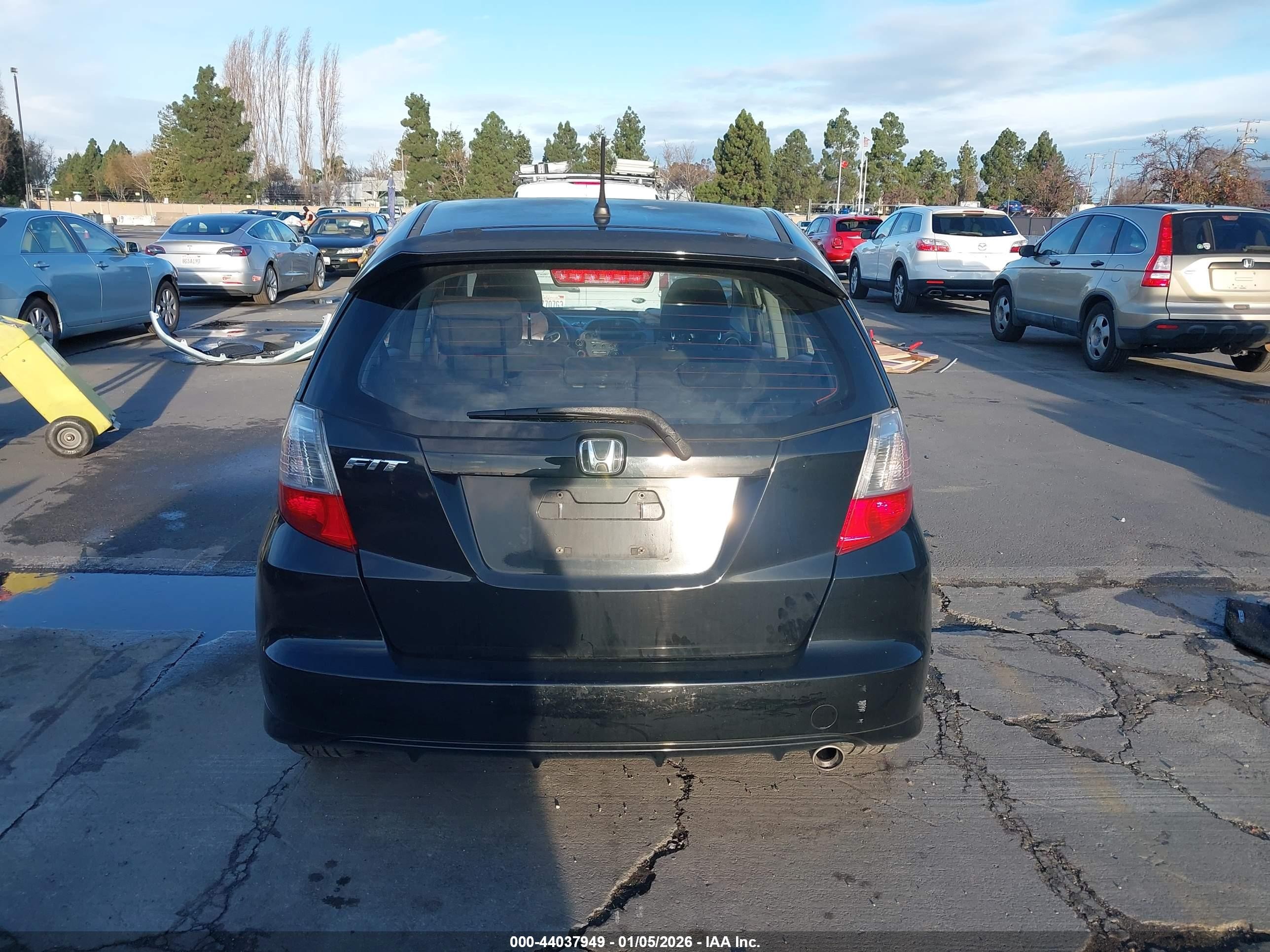 2010 Honda Fit Sport Black vin: JHMGE8H43AC007402