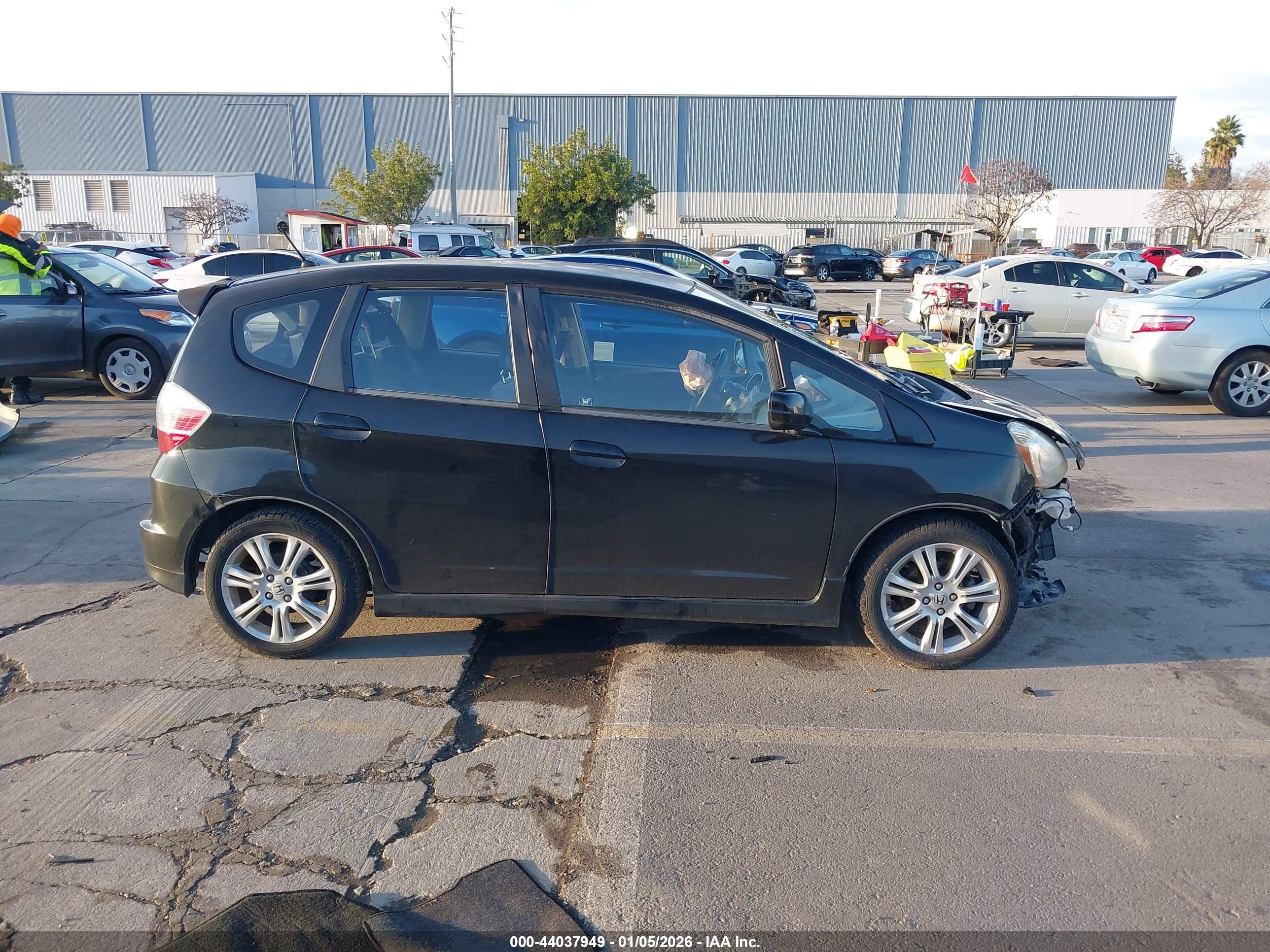 2010 Honda Fit Sport Black vin: JHMGE8H43AC007402