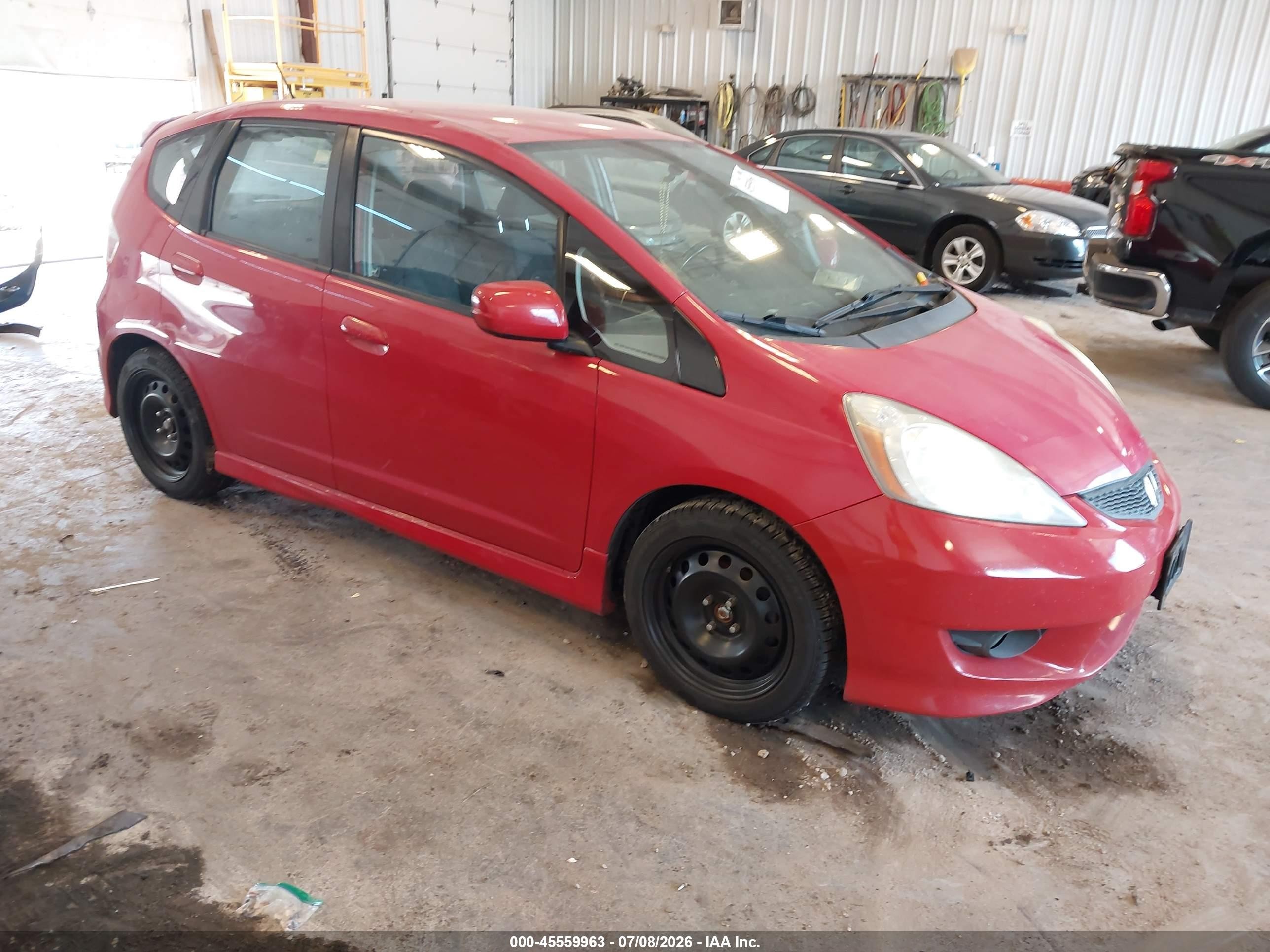 2010 Honda Fit Sport Красный vin: JHMGE8H43AC008369