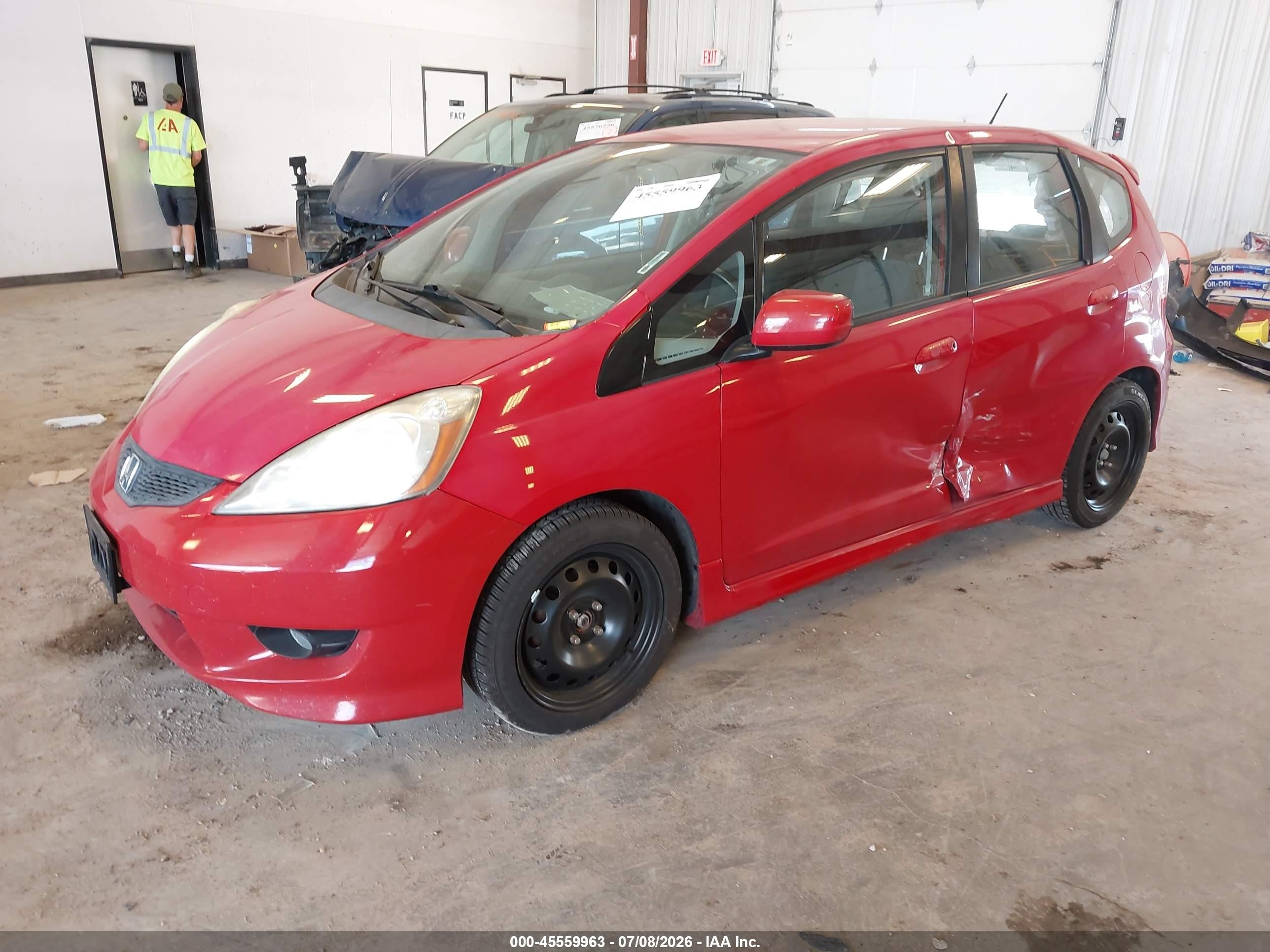 2010 Honda Fit Sport Красный vin: JHMGE8H43AC008369