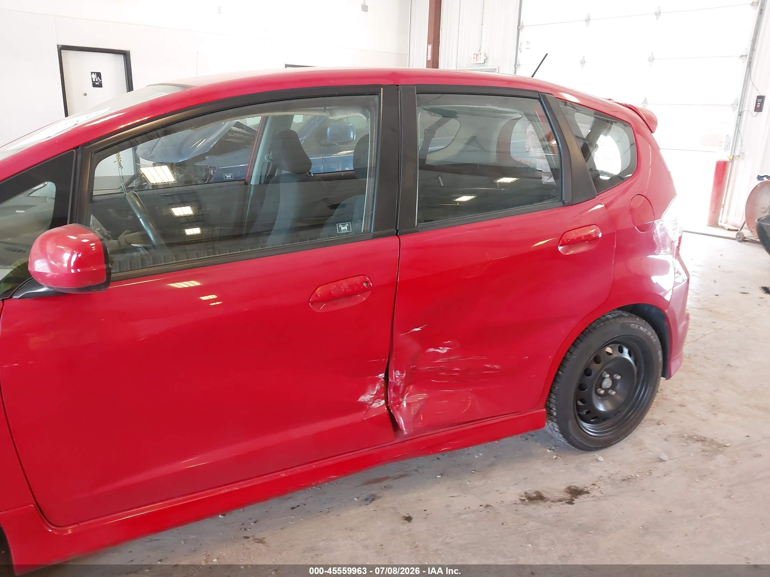 2010 Honda Fit Sport Красный vin: JHMGE8H43AC008369