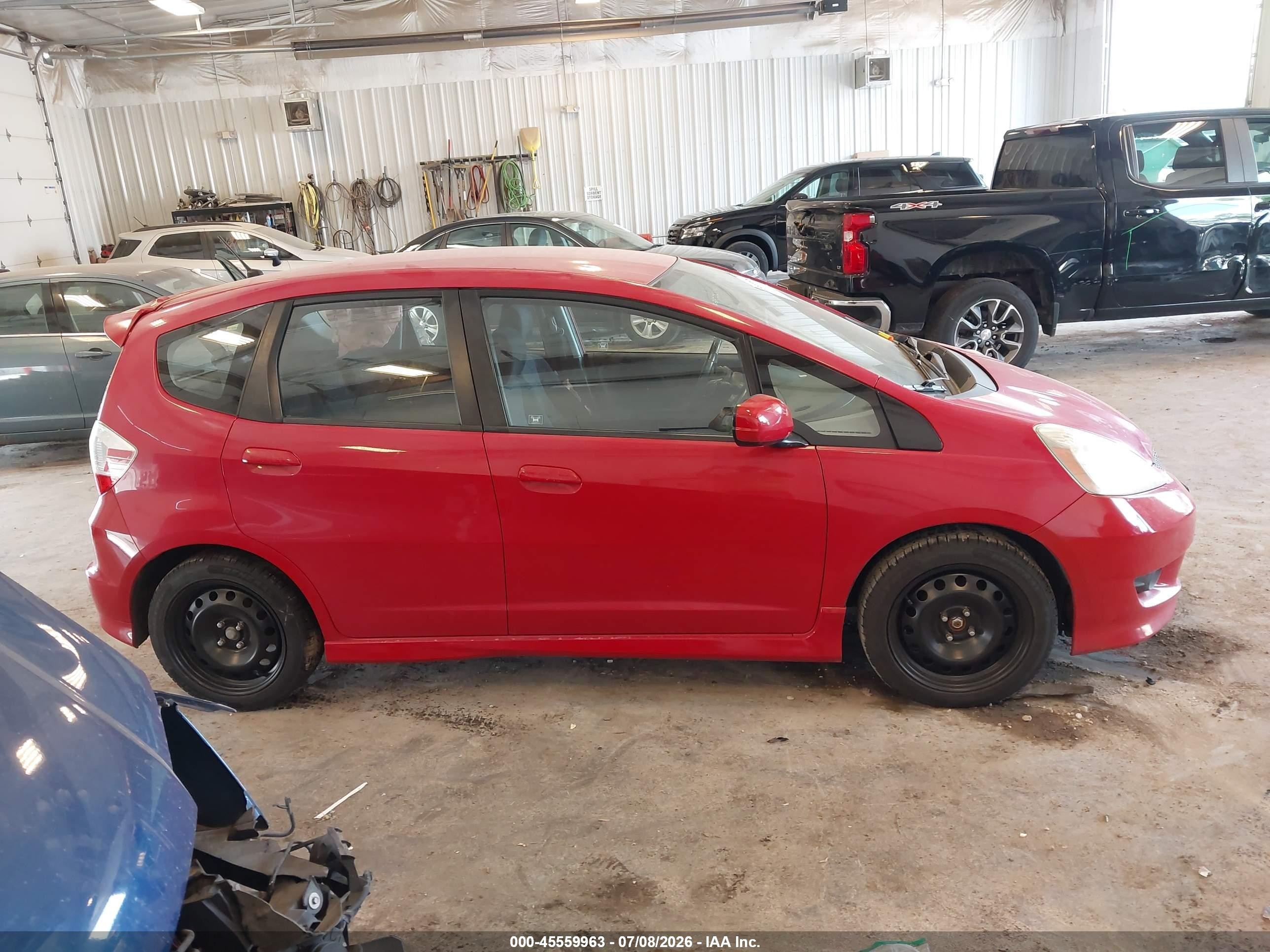 2010 Honda Fit Sport Красный vin: JHMGE8H43AC008369