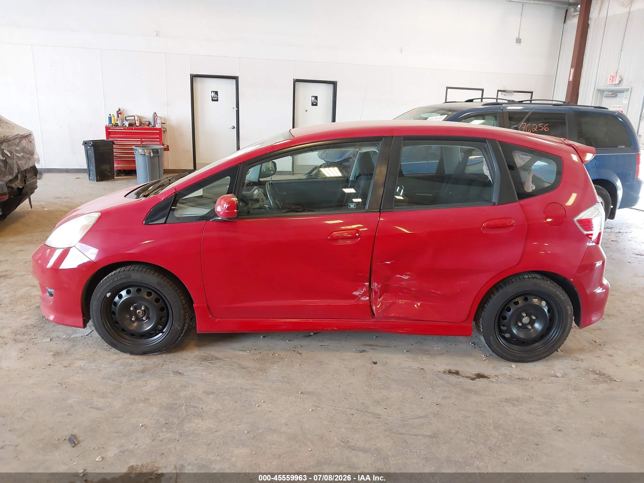 2010 Honda Fit Sport Красный vin: JHMGE8H43AC008369