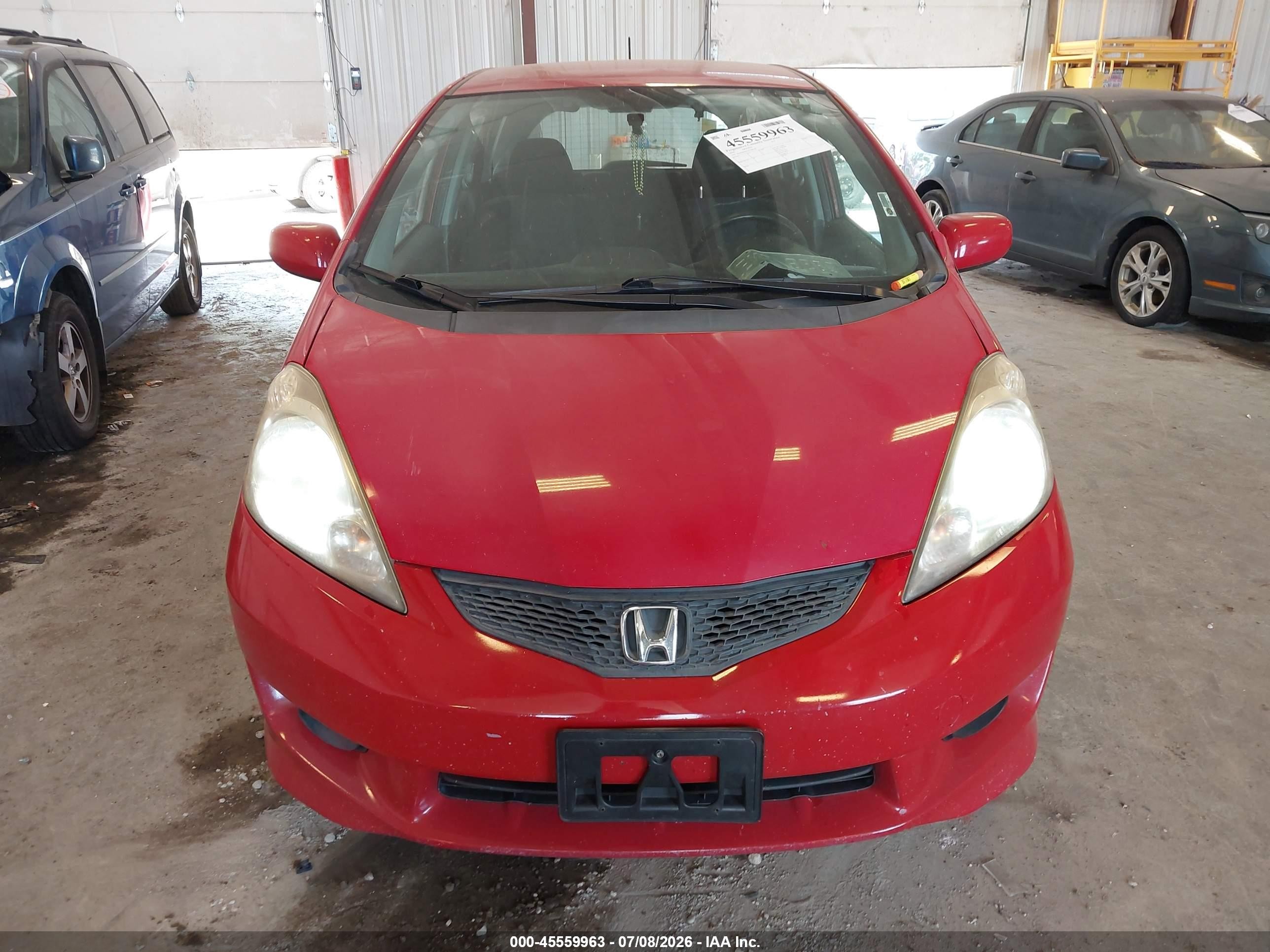 2010 Honda Fit Sport Красный vin: JHMGE8H43AC008369