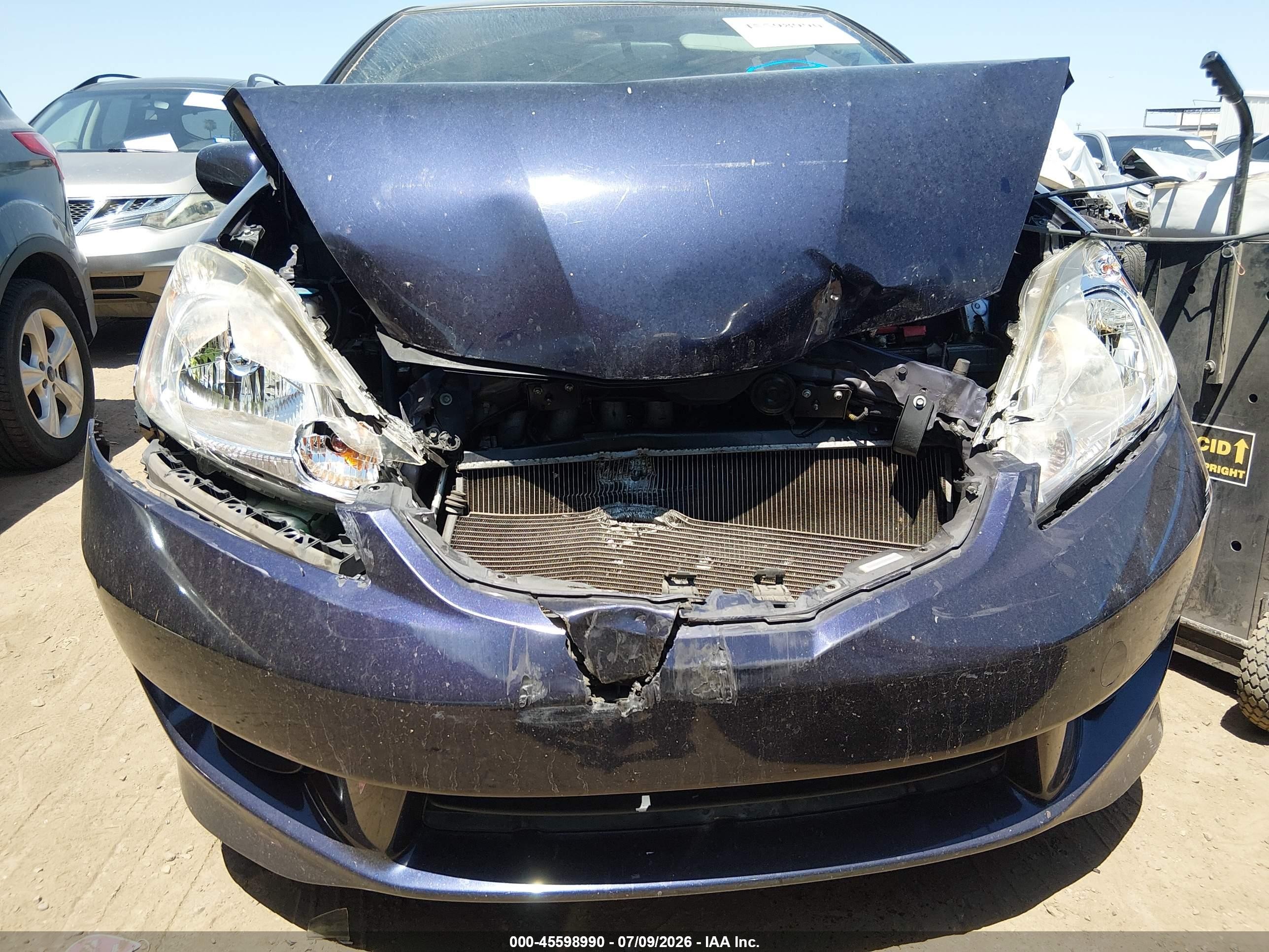 2010 Honda Fit Sport Dark Blue vin: JHMGE8H43AC009912