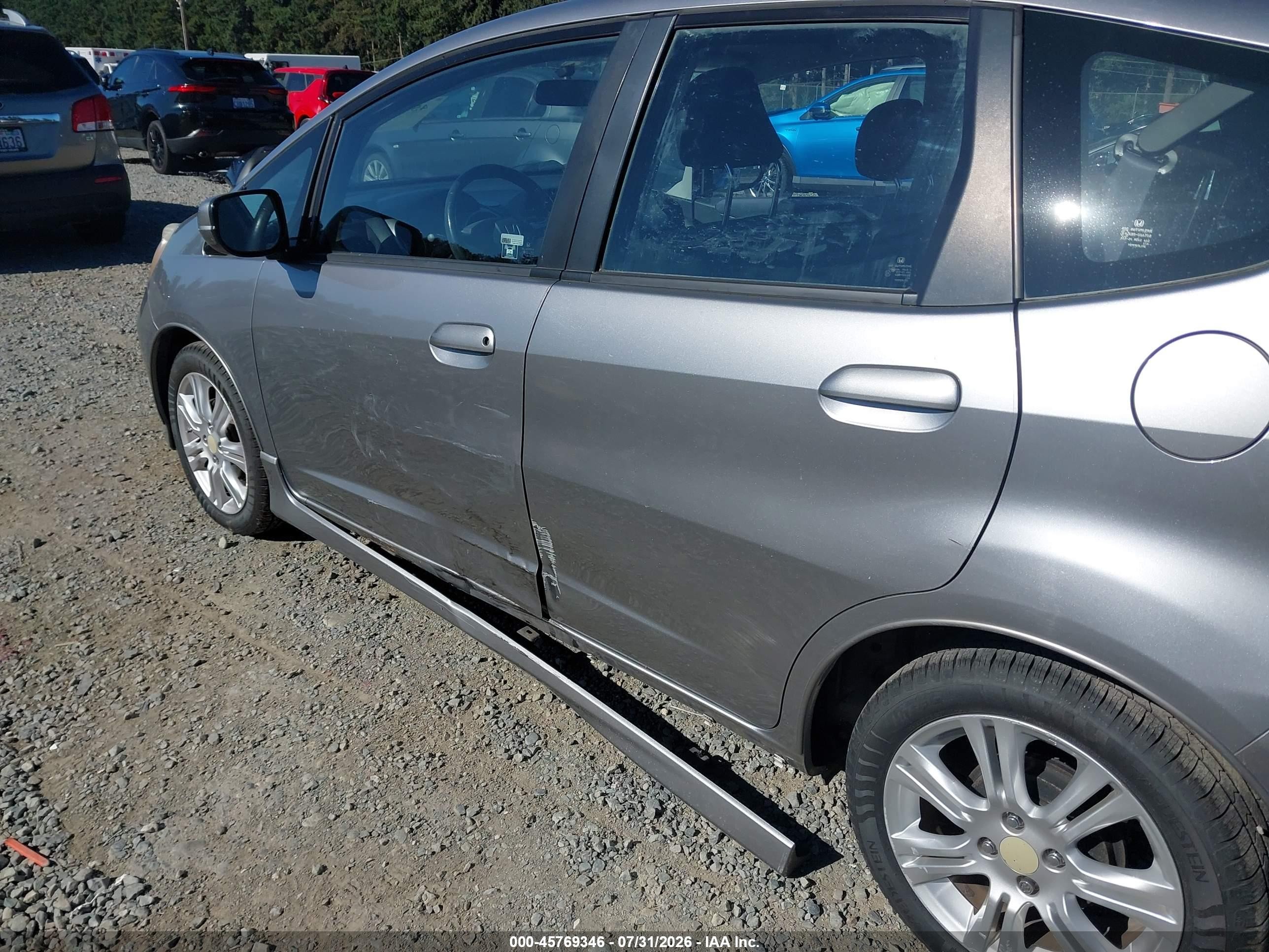 2010 Honda Fit Sport Gray vin: JHMGE8H43AC036494