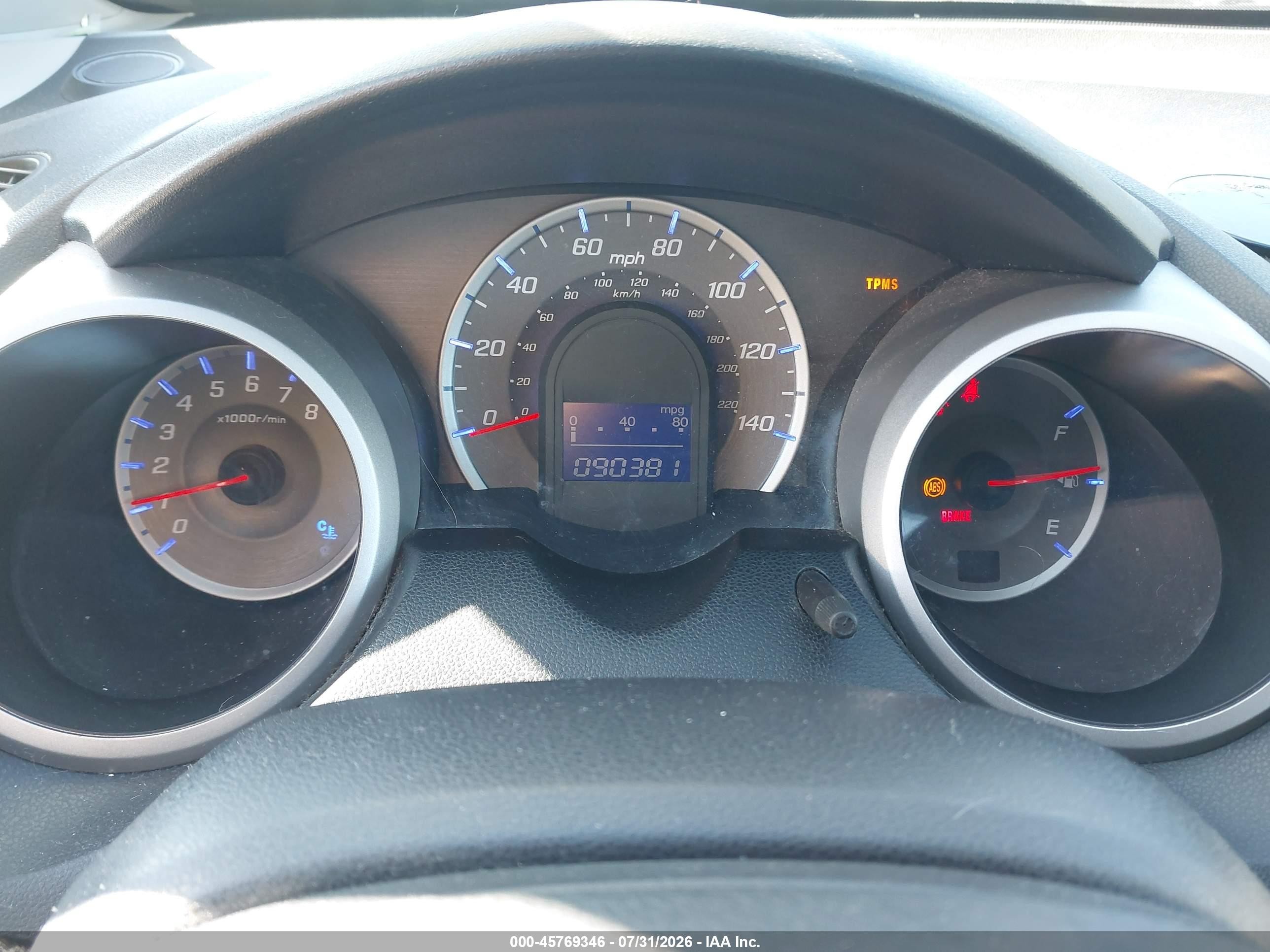 2010 Honda Fit Sport Gray vin: JHMGE8H43AC036494