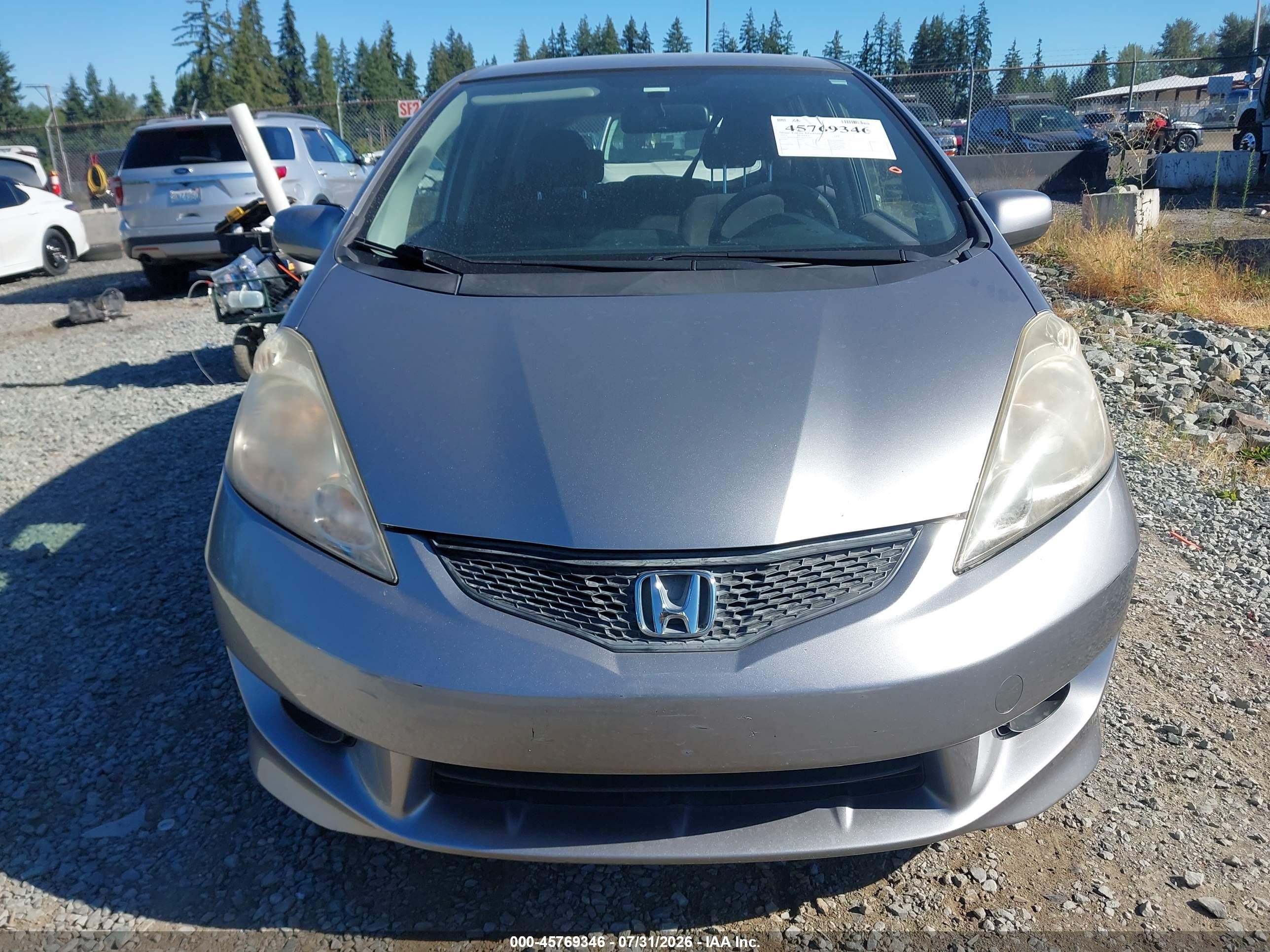2010 Honda Fit Sport Gray vin: JHMGE8H43AC036494